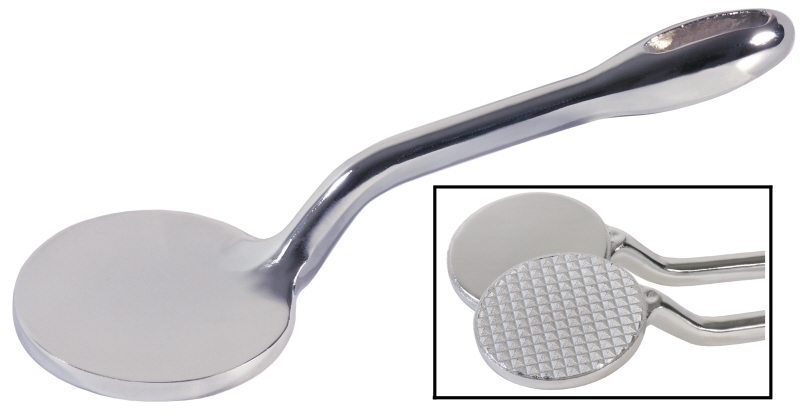 Fleischklopfer, mit geriffelter Fläche, L: 29,5 cm, D: 9,5 cm, 0,75 Kg