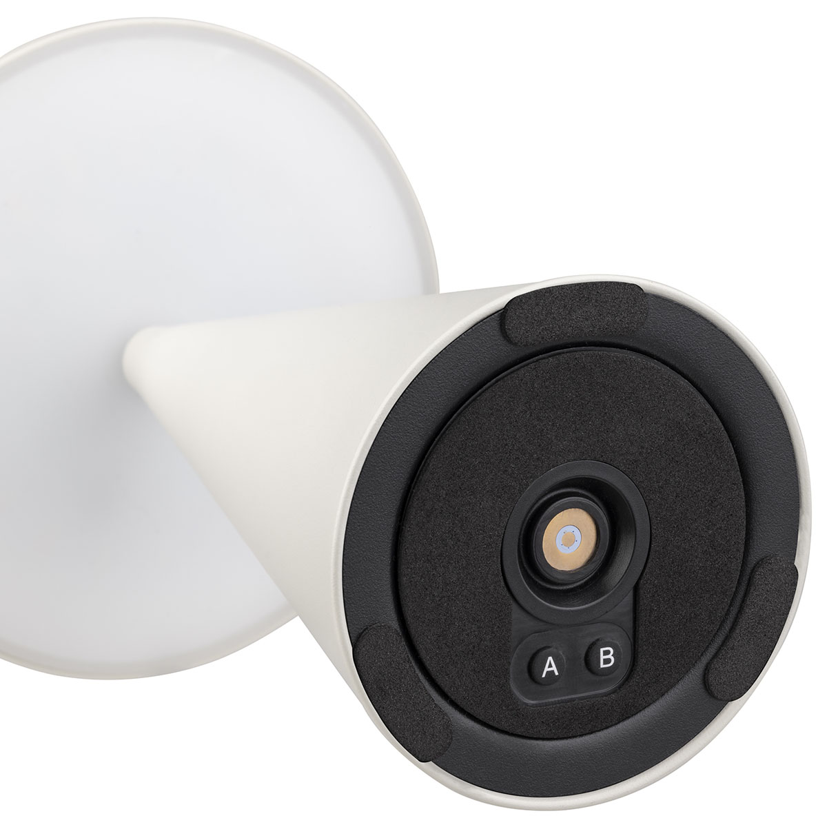 Tischleuchte CONE, Metall, Farbe: whisper white, 1x LED 2,0 W / 180 lm, dimmbar in 3 Stufen, D: 13 cm, H: 18 cm