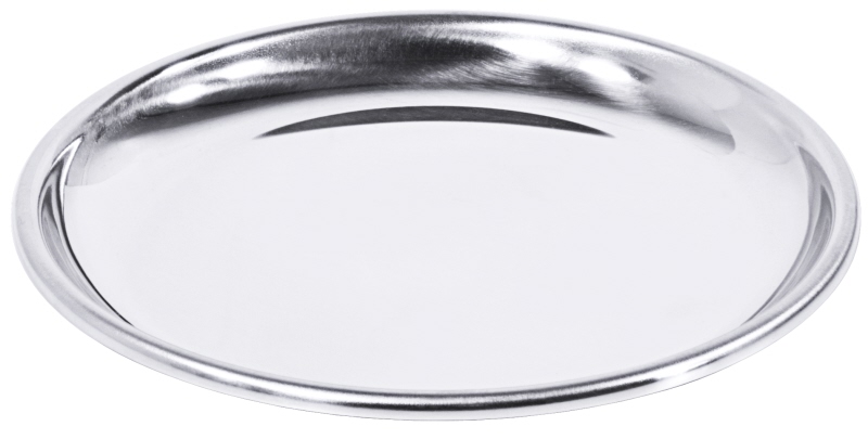 Untersetzer, glänzend, glatt, Edelstahl, D: 11 cm