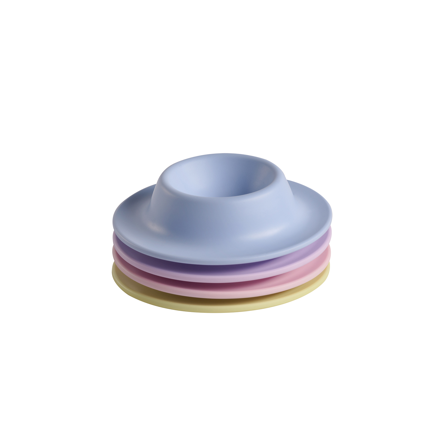 Eierbecher EGGY, 4er Set, bunt sortiert matt, D: 8,5 cm, H: 2 cm