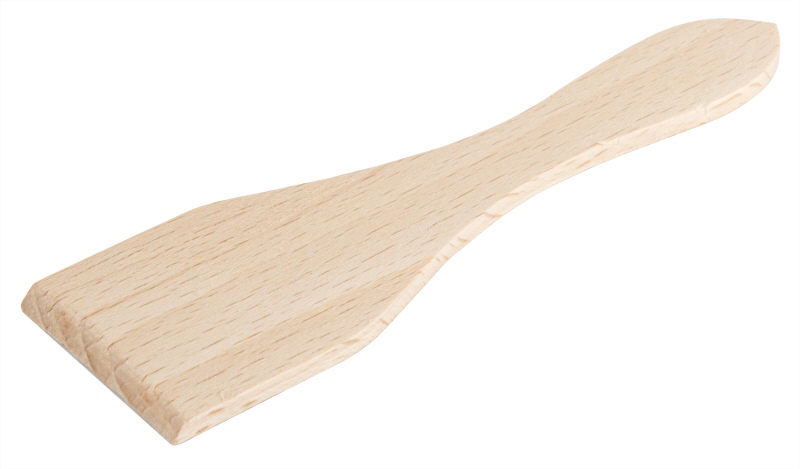 Raclettespachtel, Buchenholz, 5 x 4 cm, Stiellänge: 13 cm