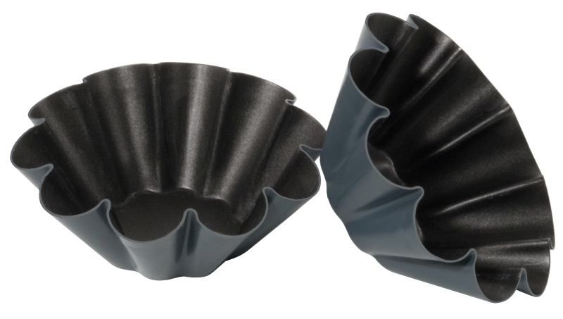 Antihaft-Briocheform, PFTE beschichtet, Stahl, D: 8 cm, H: 3 cm