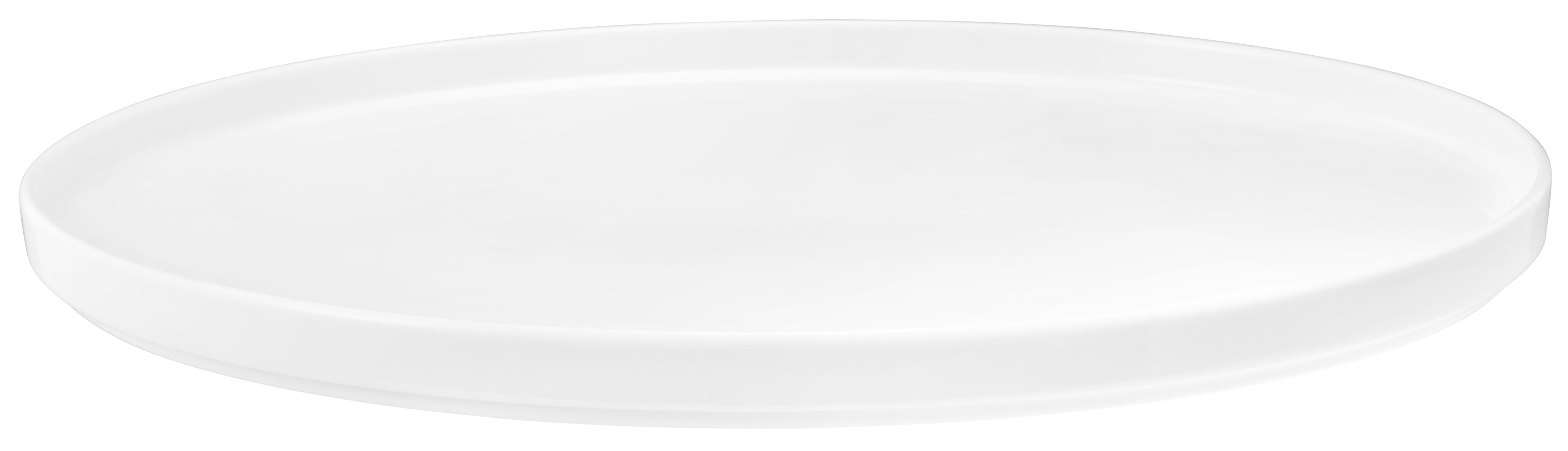Seltmann Weiden, Good Mood - Teller/ Platte flach oval stpb., uni, weiss, 36 x 26 cm