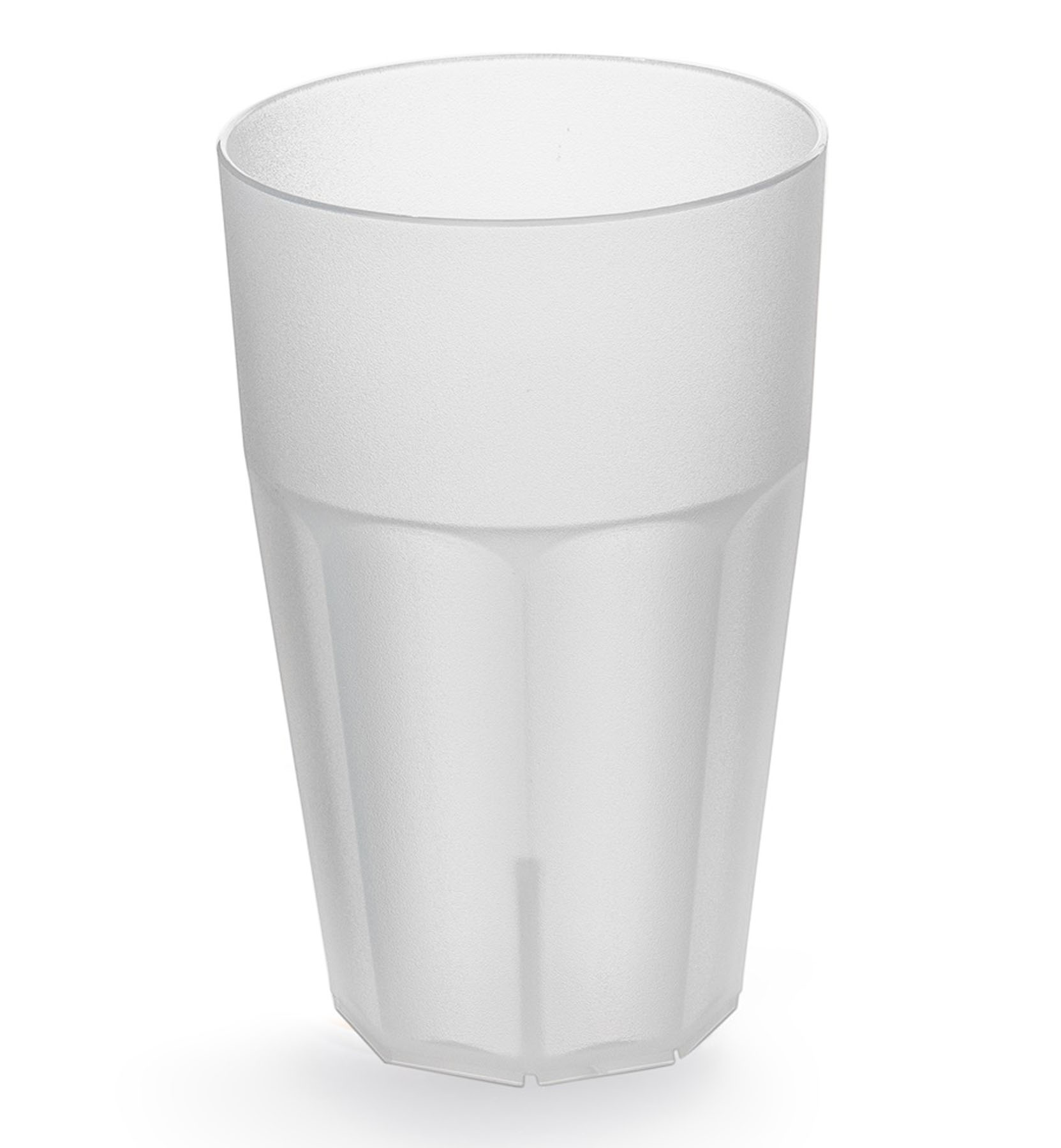 Aku, Mehrweg - Cocktailbecher 300 ml m. F 0.3 ltr. |-|, Polypropylen, D: 7,9 cm, H: 12,5 cm, Fb. Milchig