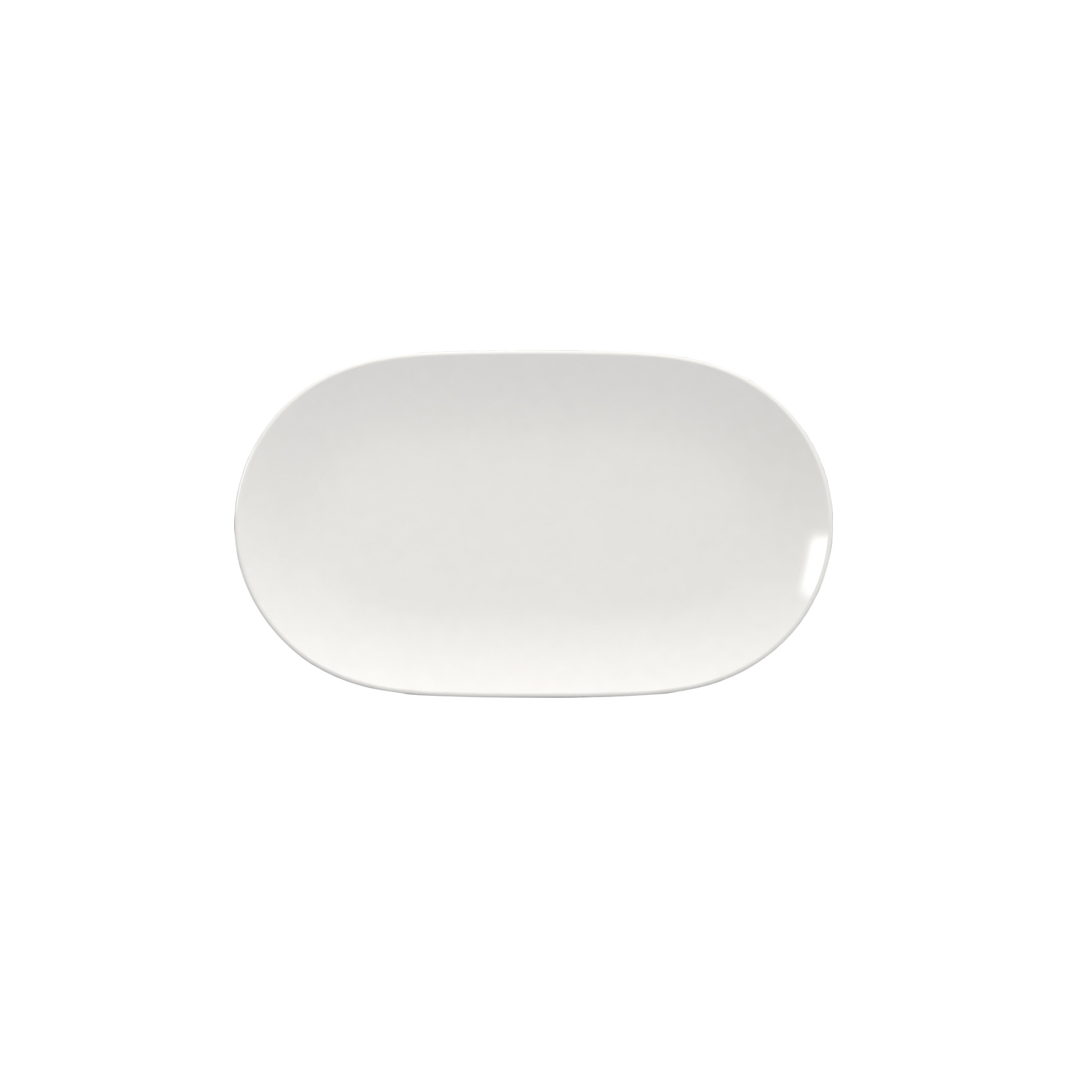 Bauscher, Scope - Platte oval coup, weiss, uni, 23 x 15,1 cm
