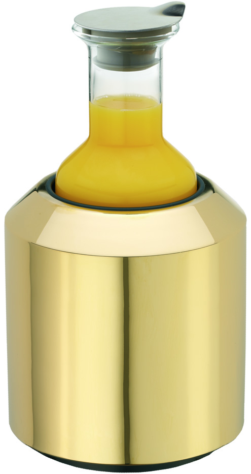 CARAFINE Getränke-Set Solo Poliert Gold, 1,2 ltr., Kunststoffkaraffe, L: 165 mm, B: 165 mm, H: 310 mm