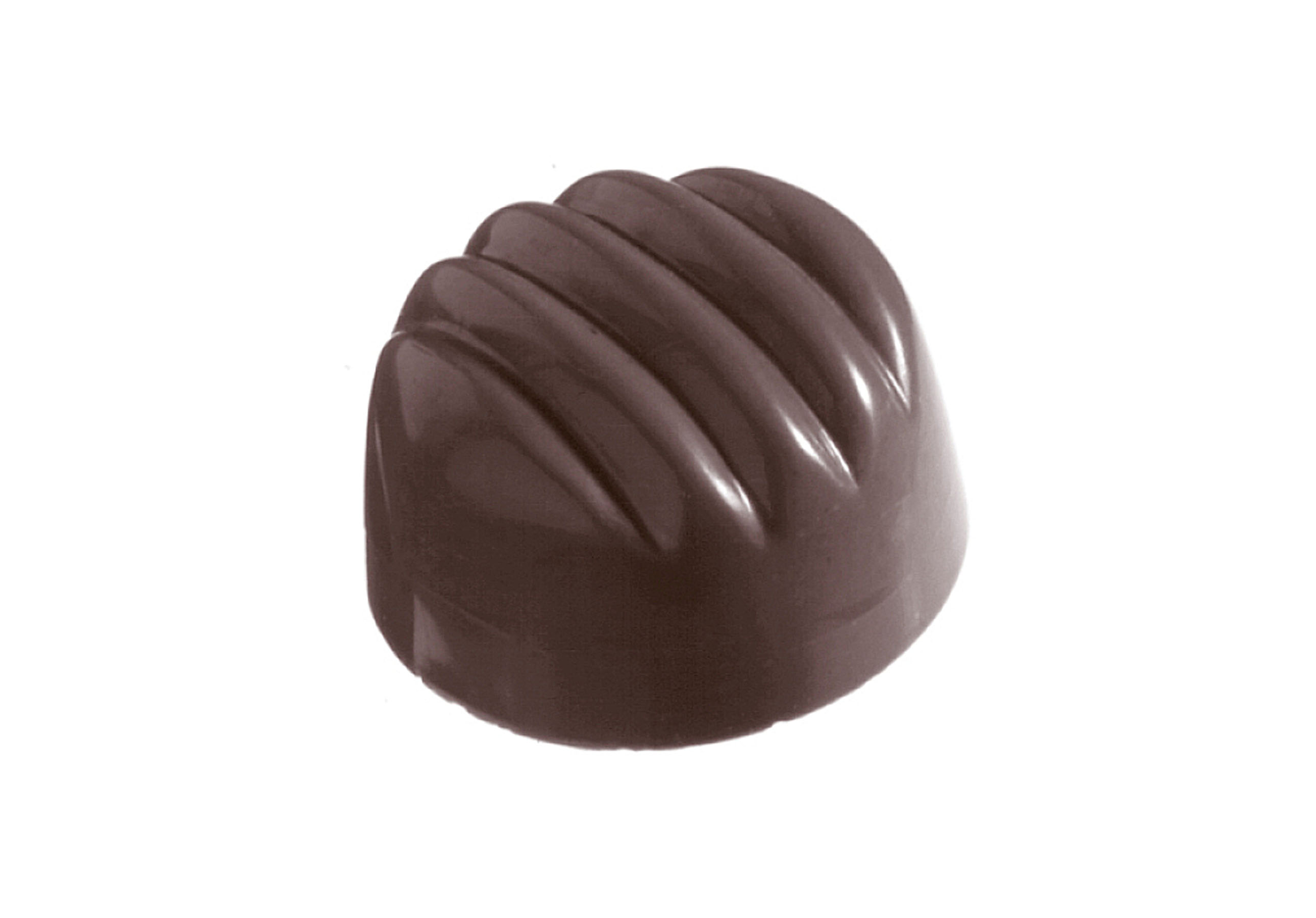 Schokoladen- Form Überziehpraline, 275 x 135 mm, 3 x 8 Stück, 29 x 17 mm