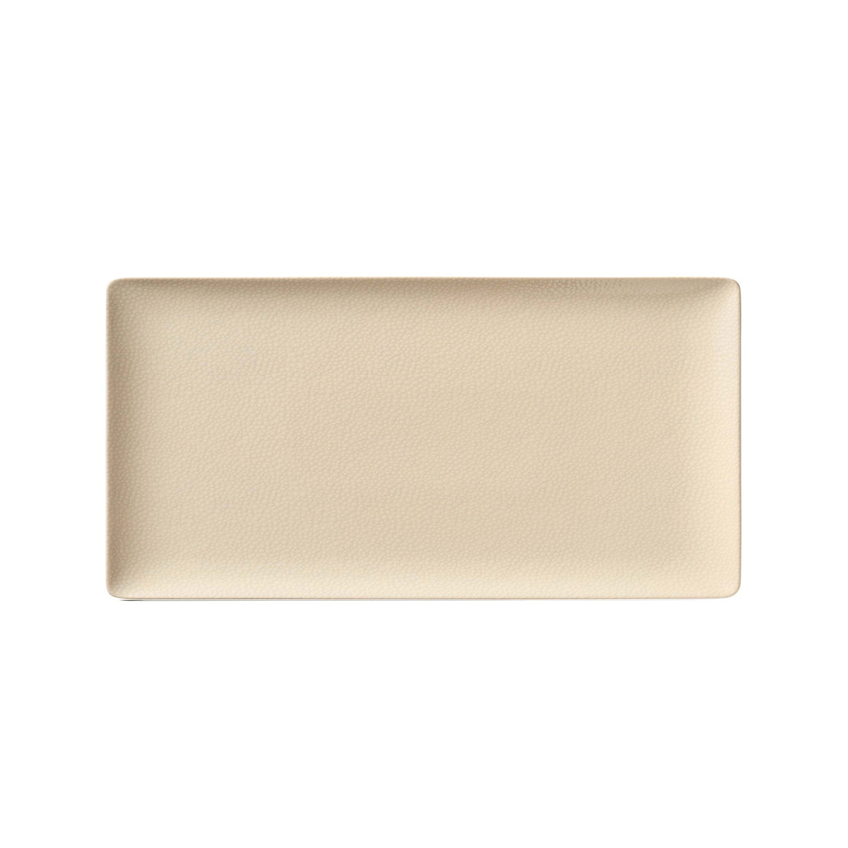 Bauscher, Purity : 425782 Pearls Champagne - Platte rechteckig Coup, bonewhite, 34 x 20 cm