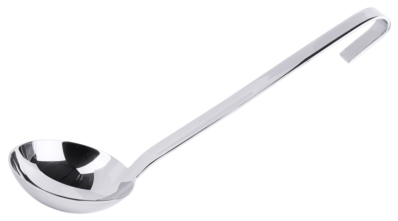 Bouillonkelle, Edelstahl, I: 0,12 ltr., D: 10 cm, Stiellänge: 24 cm
