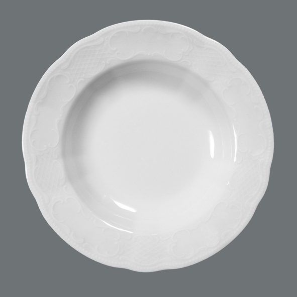 Seltmann Weiden, Salzburg - Teller tief, weiss uni, 23 cm/ 0,30 ltr.