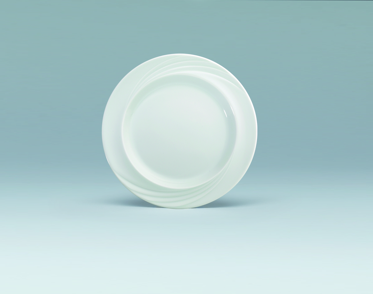 Bauscher Care, Donna Senior - Spezialteller flach Fahne, weiss, uni, 24 cm