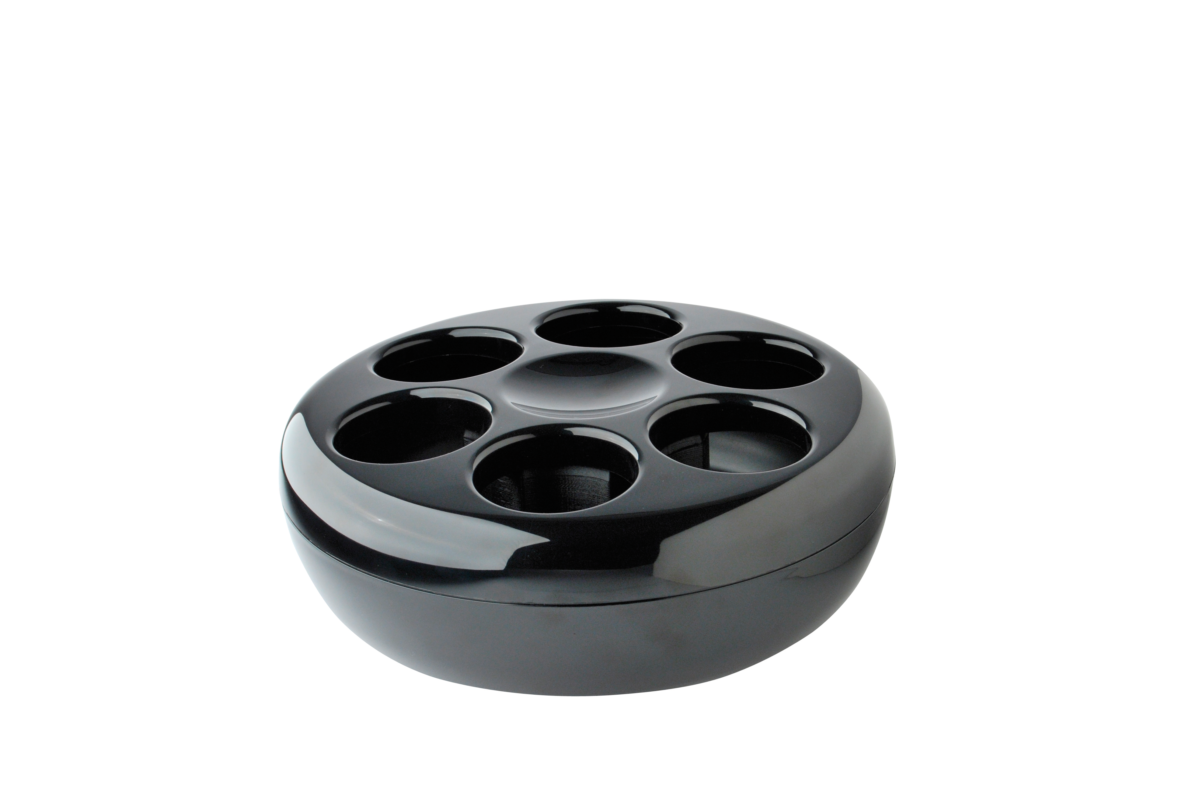 Konferenzflaschen-Kühler Helios Pure, Kunststoff/ Schwarz