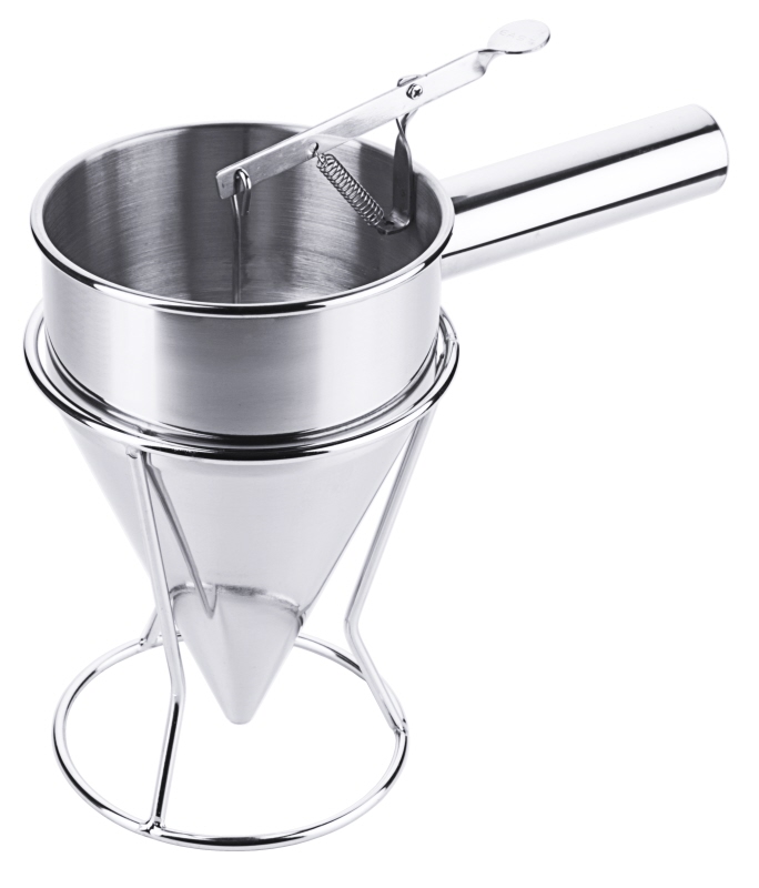 Fondanttrichter mit Ständer, EdSt., I: 1,35 ltr., D: 13 cm, H: 20 cm