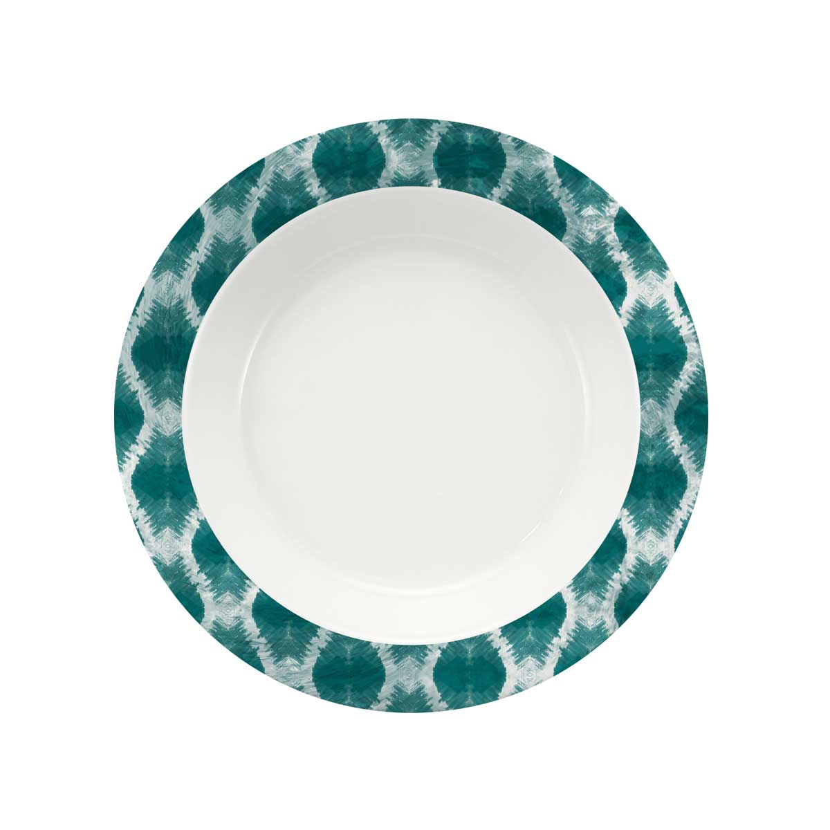 Bauscher Care, Calmera : 426385 Petrol Blue - Spezialteller tief rund Fahne, 23 cm