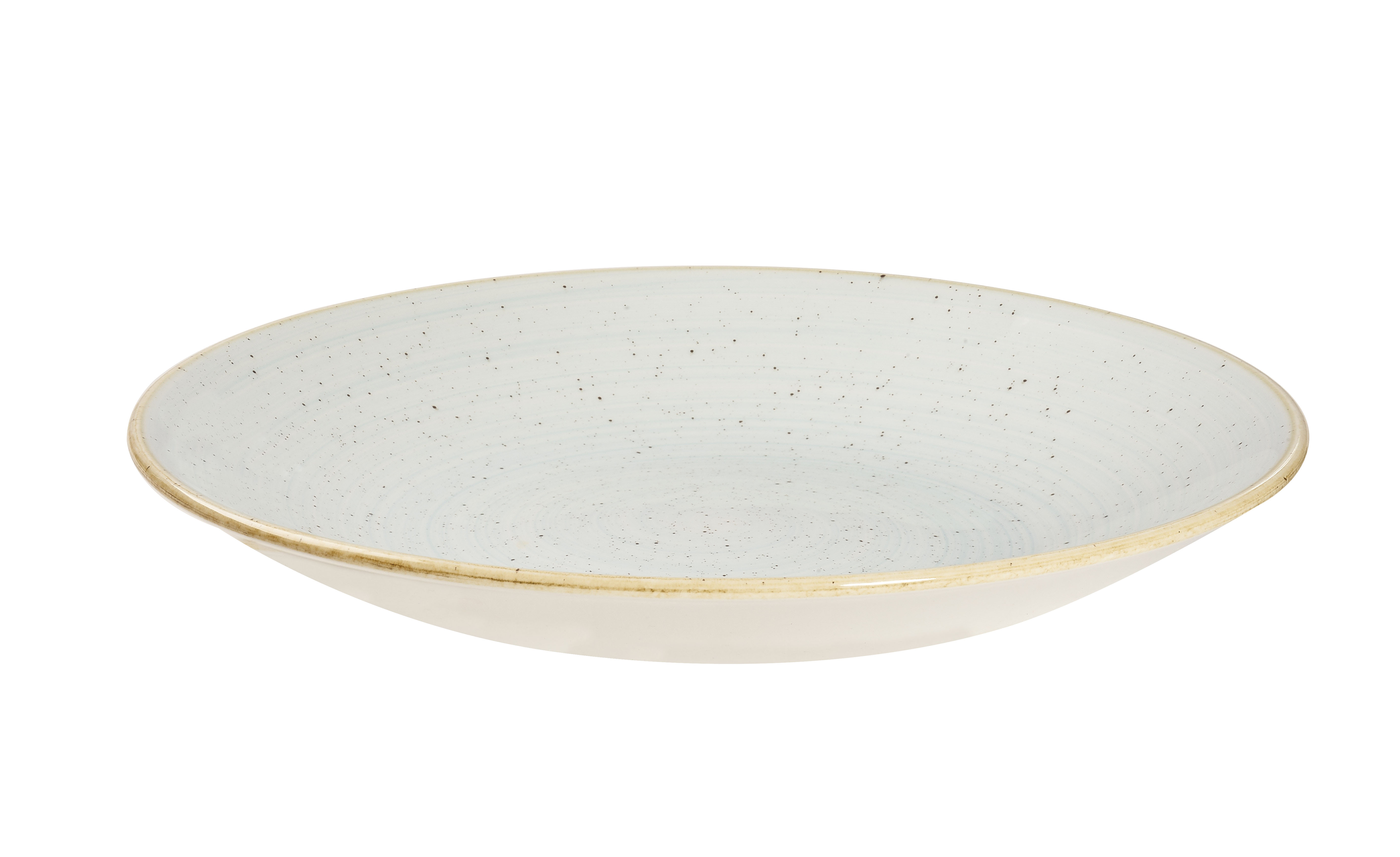 Churchill, Stonecast : Duck Egg Blue - Teller halbtief rund Coup, 25,5 cm