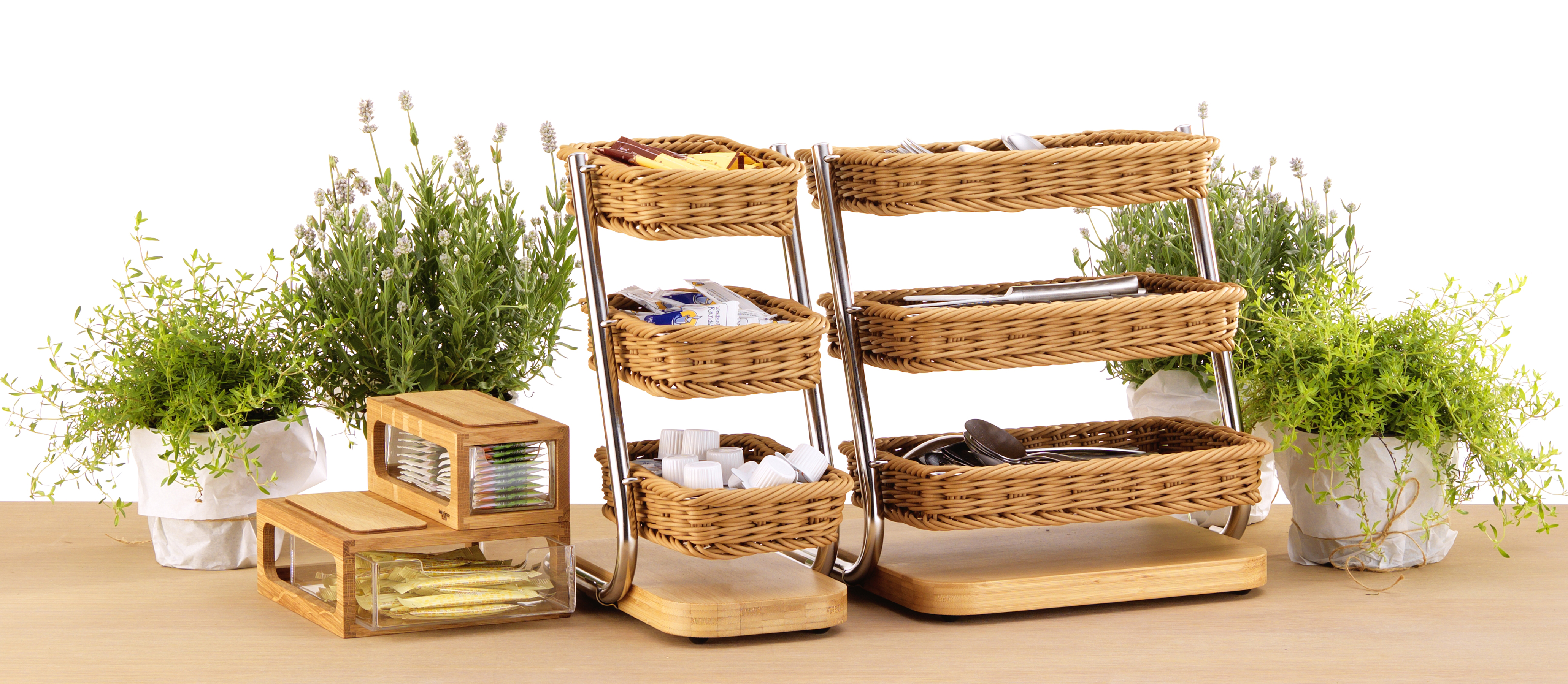 BOX Box f. Gastro-Utensilien, Farbe: Eiche natur, T: 200 mm, B: 185 mm, H: 79 mm