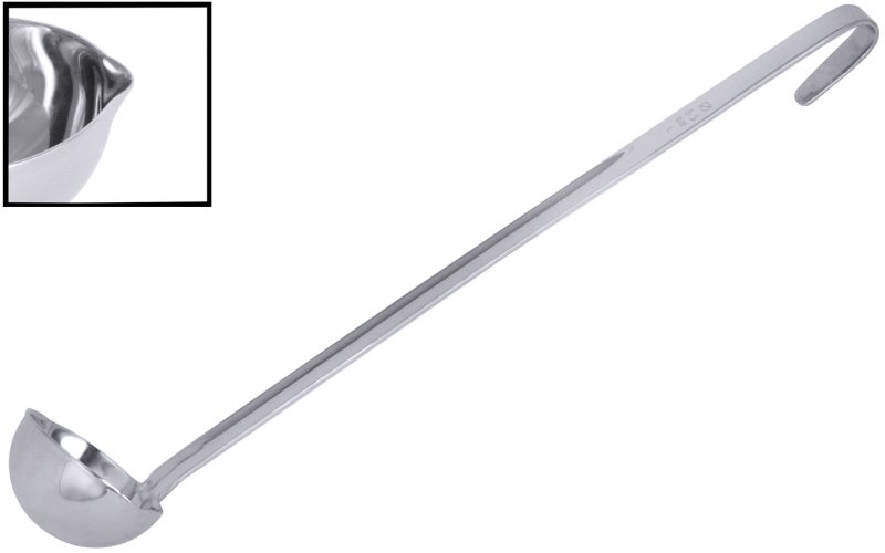 Servierkelle fugenlos, Edelstahl, I: 0,08 ltr., D: 7 cm, Stiellänge: 29 cm