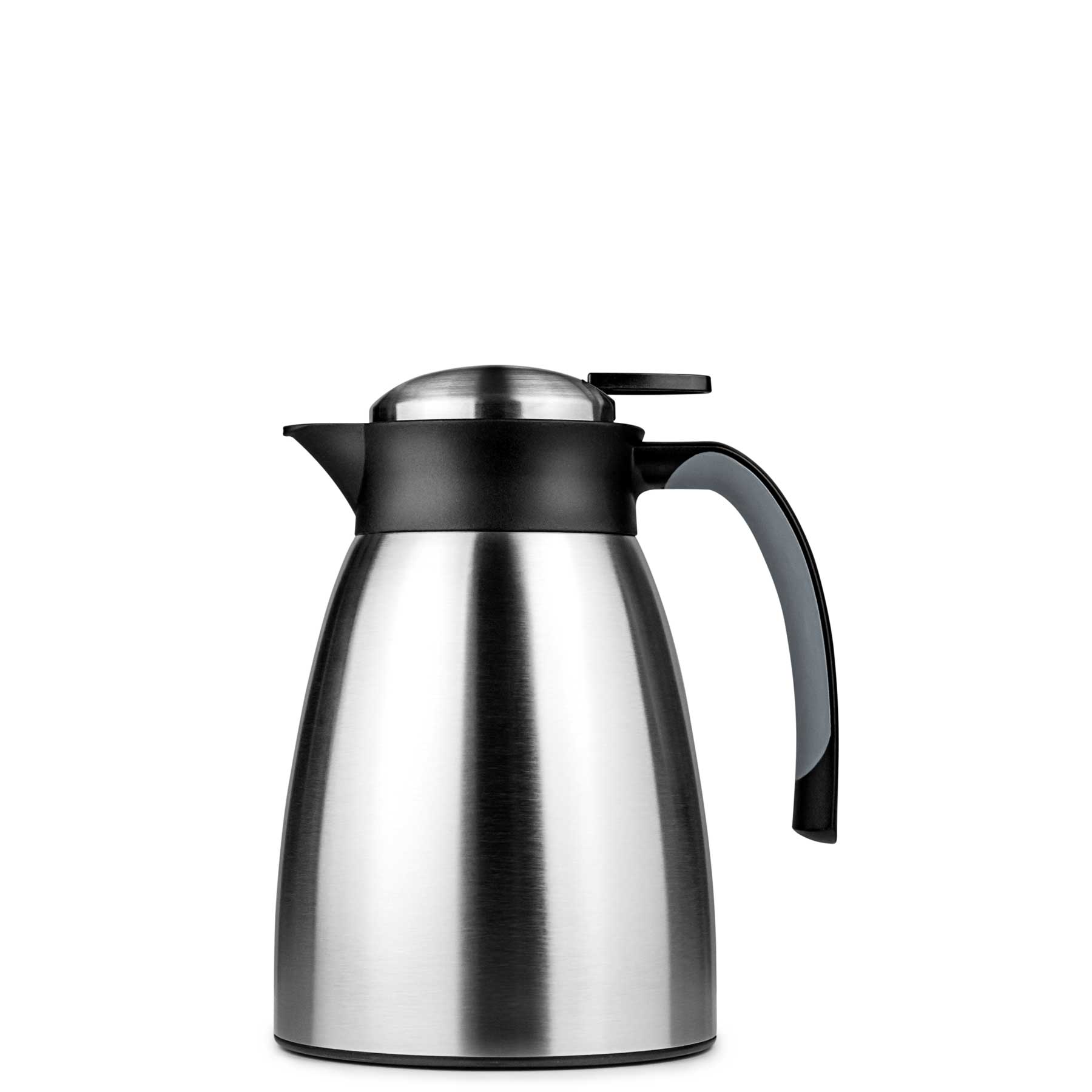 Isolierkanne Helios Snap, Inhalt: 1,0 ltr., Edelstahl matt