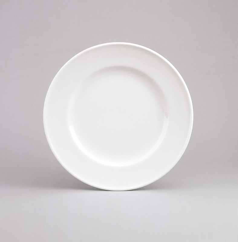 Schönwald, 98 - Teller flach, Fahne, weiss, uni, B/ 24 cm