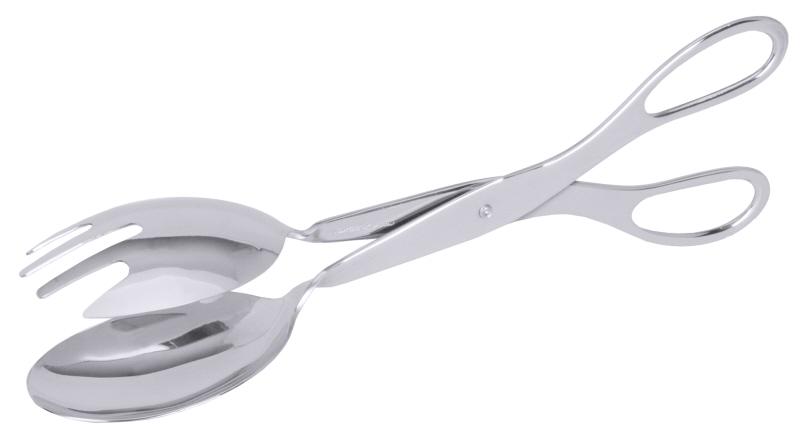 Salatzange, Edelstahl, L: 25 cm
