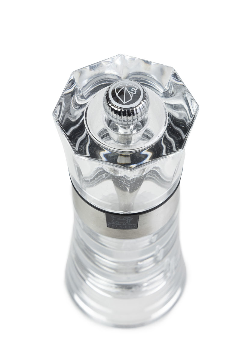 Peugeot : Oslo - Salzmühle, manuelle Acryl-Mühle, Größe: 14 cm, Farbe: transparent