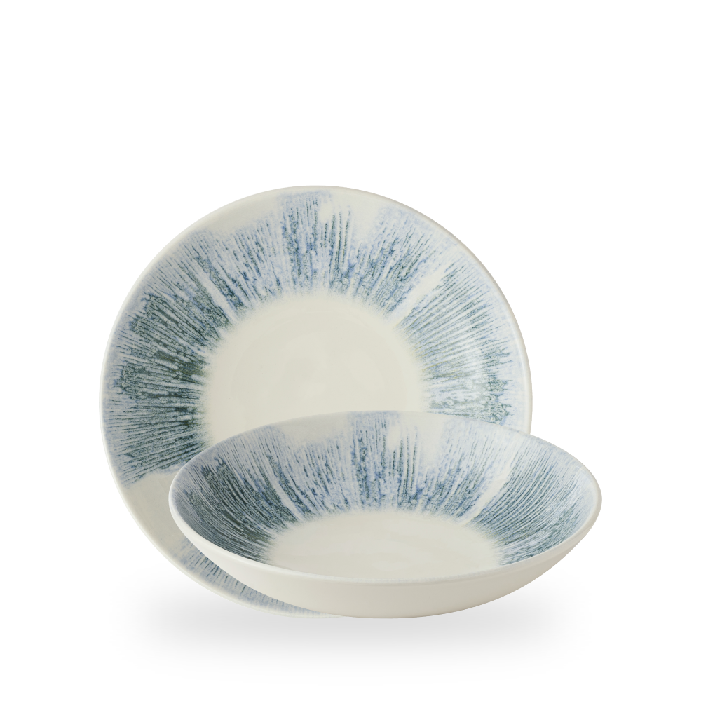 Churchill, Inked Lyra : Blue - Teller tief Coup, 24,8 cm/ 1,11 ltr.