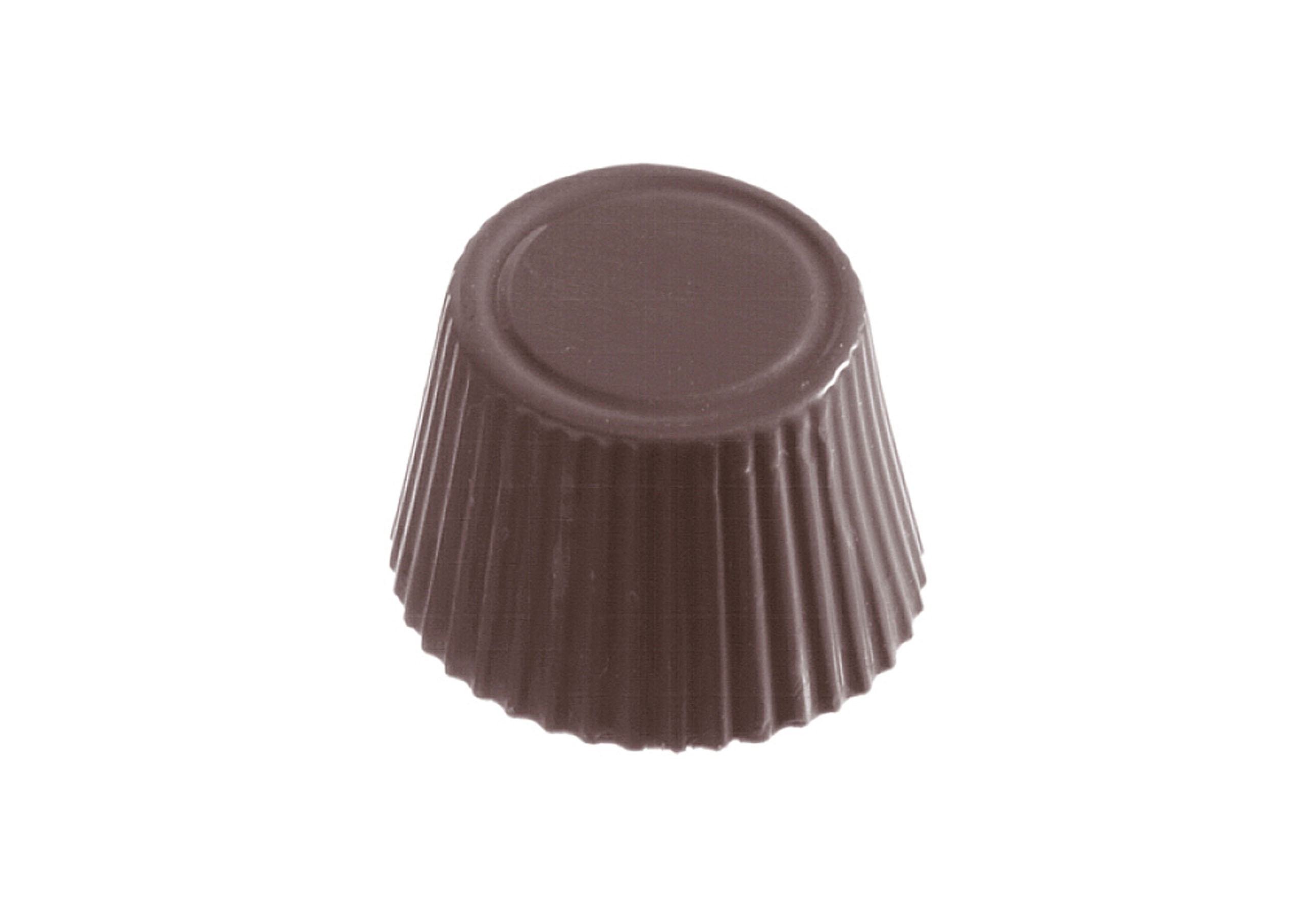 Schokoladen- Form Tasse rund, 275 x 135 mm, 3 x 7 Stück D: 30 x 19 mm