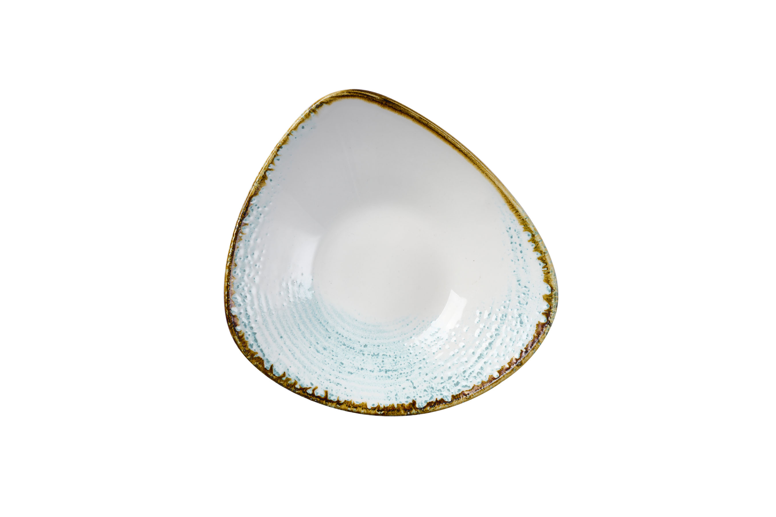 Churchill, Homespun Accents : Aquamarine - Schale dreieckig, 23,5 cm/ 0,6 ltr.