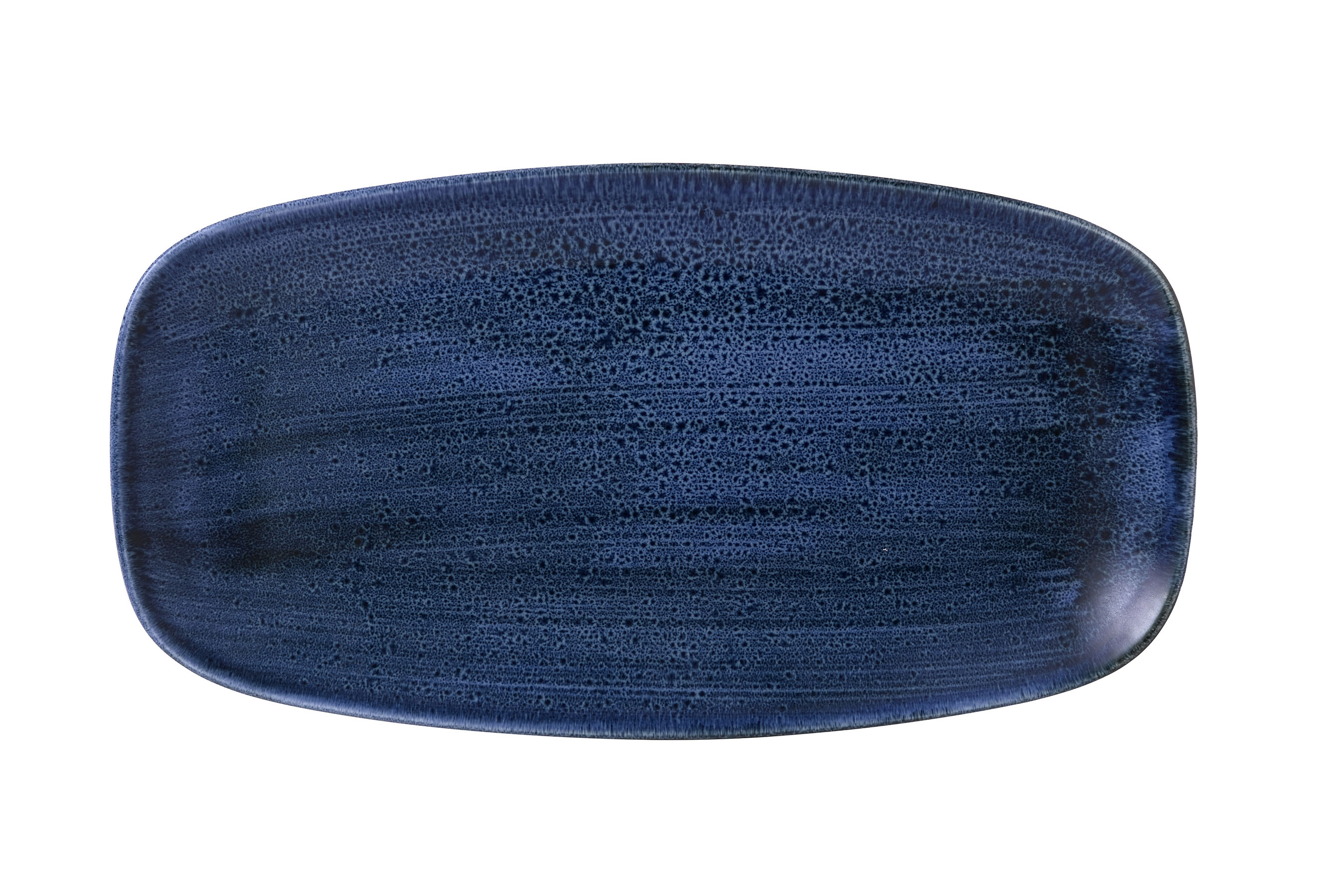 Churchill, Stonecast Plume : Ultramarine - Chefs Platte rechteckig, 35,5 x 18,9 cm