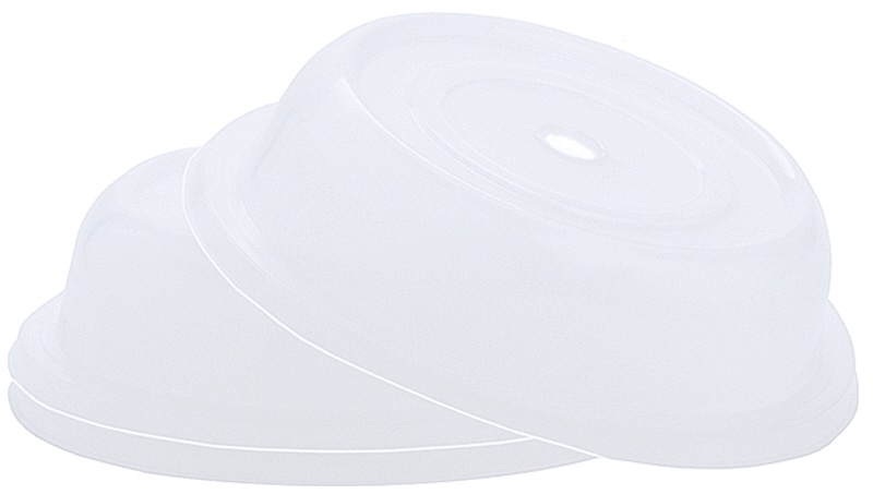 Tellerglocke, transparent, mit Griffloch, Polypropylen, D: 21 cm, H: 6 cm