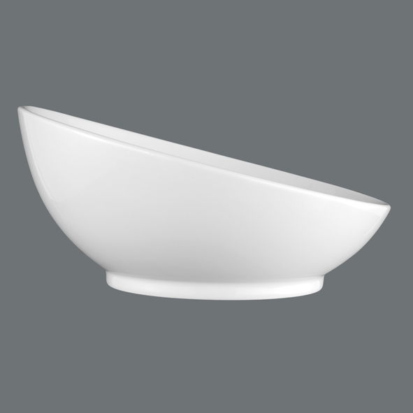 Seltmann, Buffet Gourmet - Frischeschale 5120-24/11, schräg, uni, weiß, 24 cm