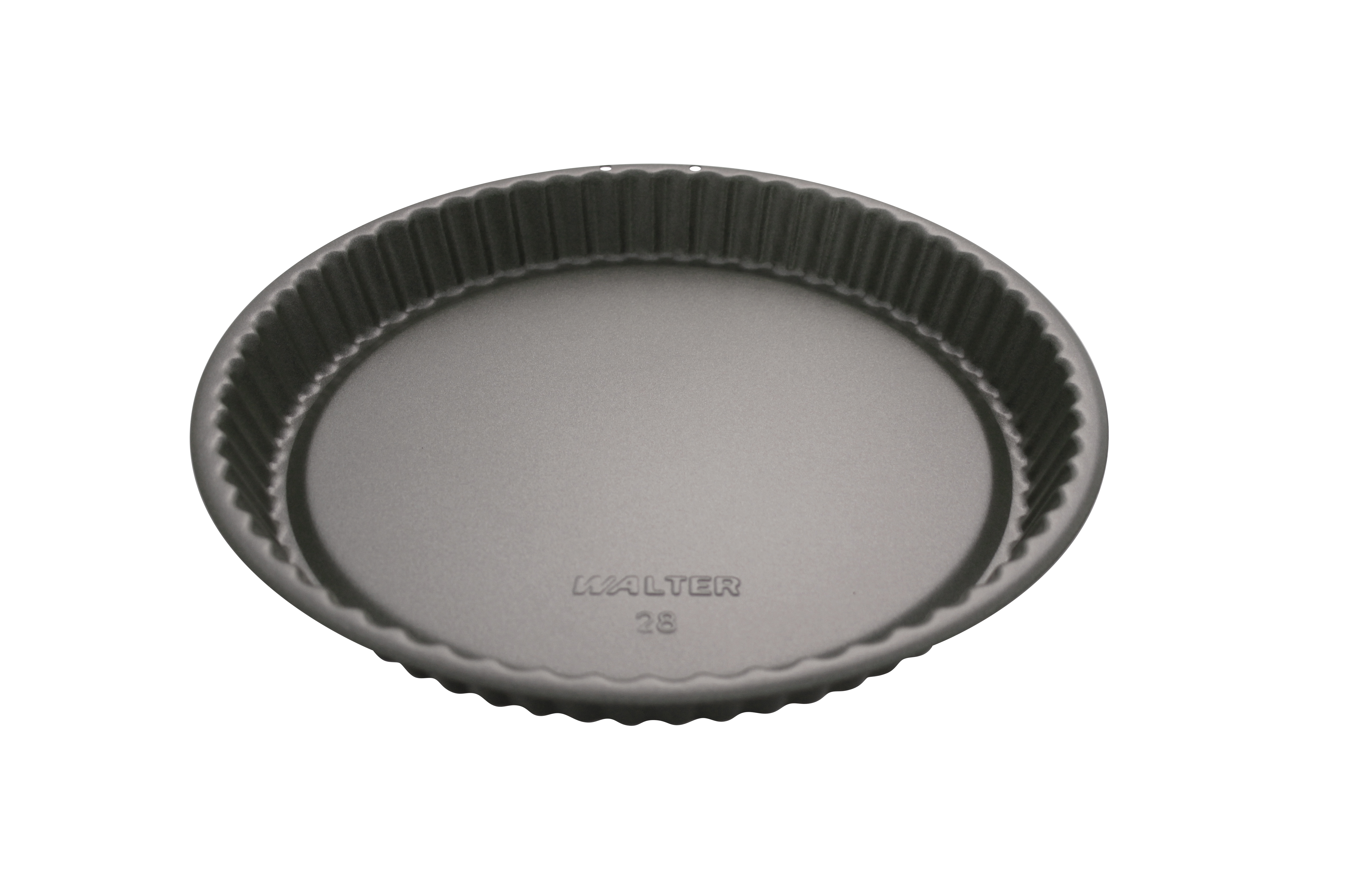 Obstortenform, gerippter Rand, geprägter Boden, Do: 280 mm, Du: 253 mm, H: 32 mm