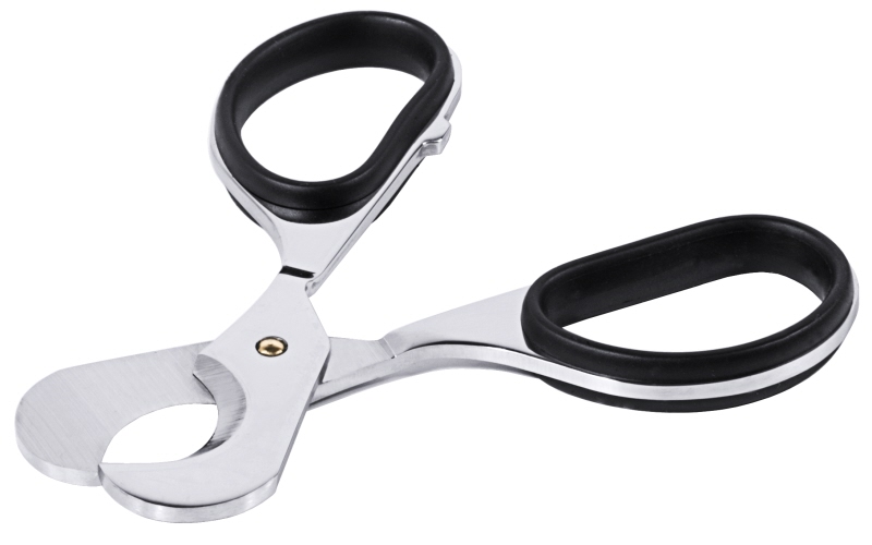 Zigarrenschneider mit Kunstlederetui, Edelstahl, L: 10 cm, Klingenlänge: 2,5 cm