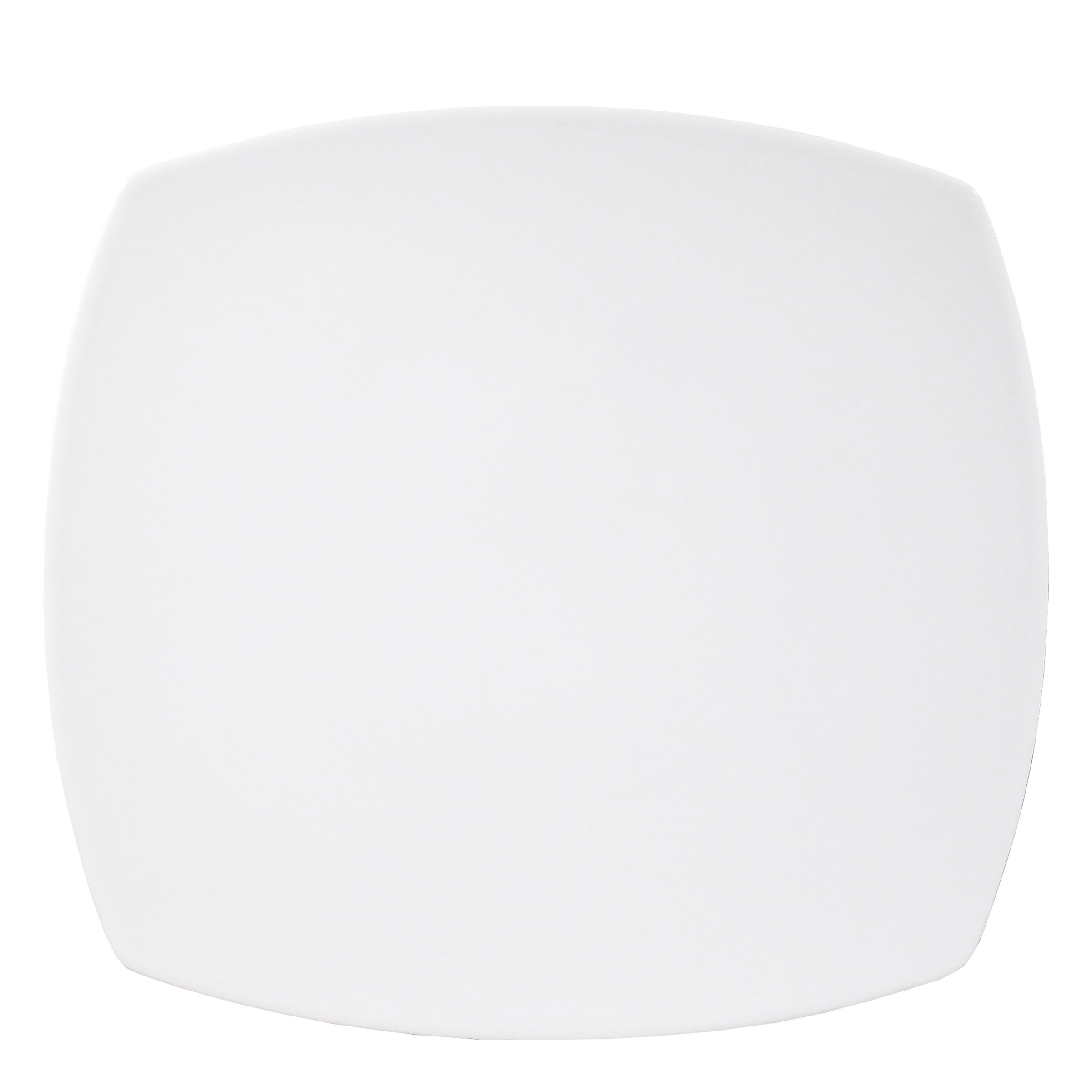 Saturnia, Tokio - Quadratteller flach, weiss, uni, 31 x 31 cm