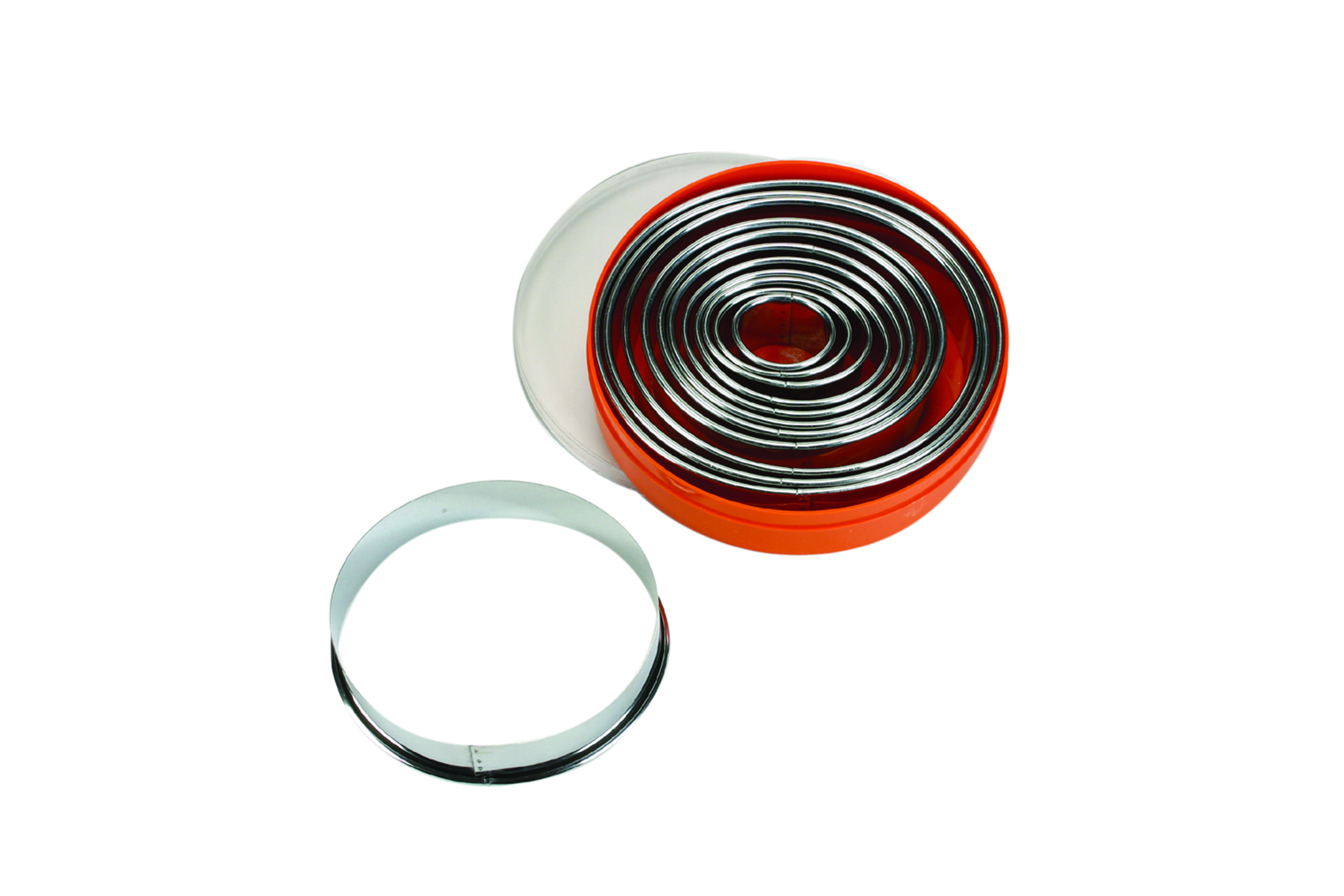 Ausstechersatz oval, glatt 12-tlg. Edelstahl, Materialstärke: 0,4 - 0,5 mm