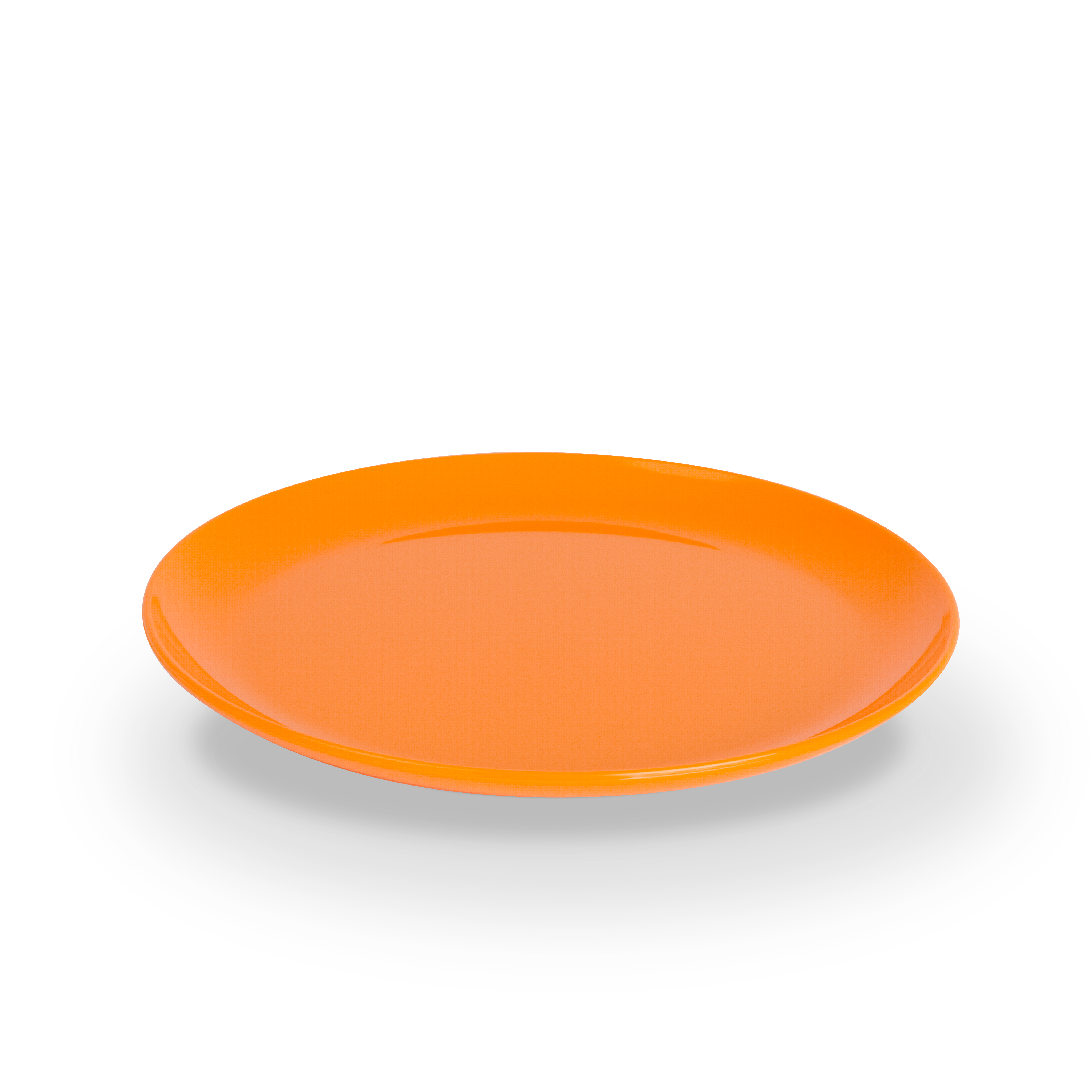 Dessertteller PC, uni, orange, D: 19 cm