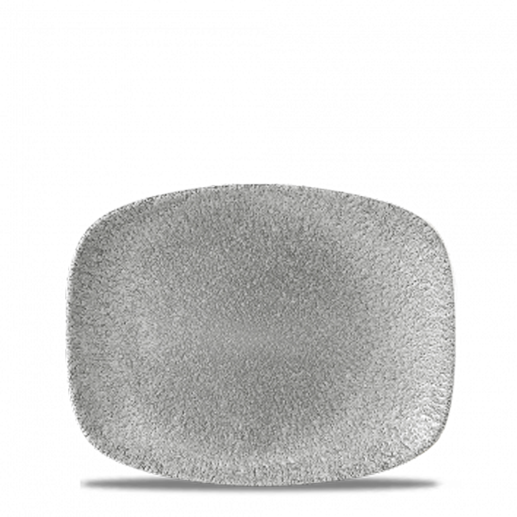 Churchill, Raku : Jasper Grey - Chefs Platte rechteckig, 26,1 x 20,2 cm