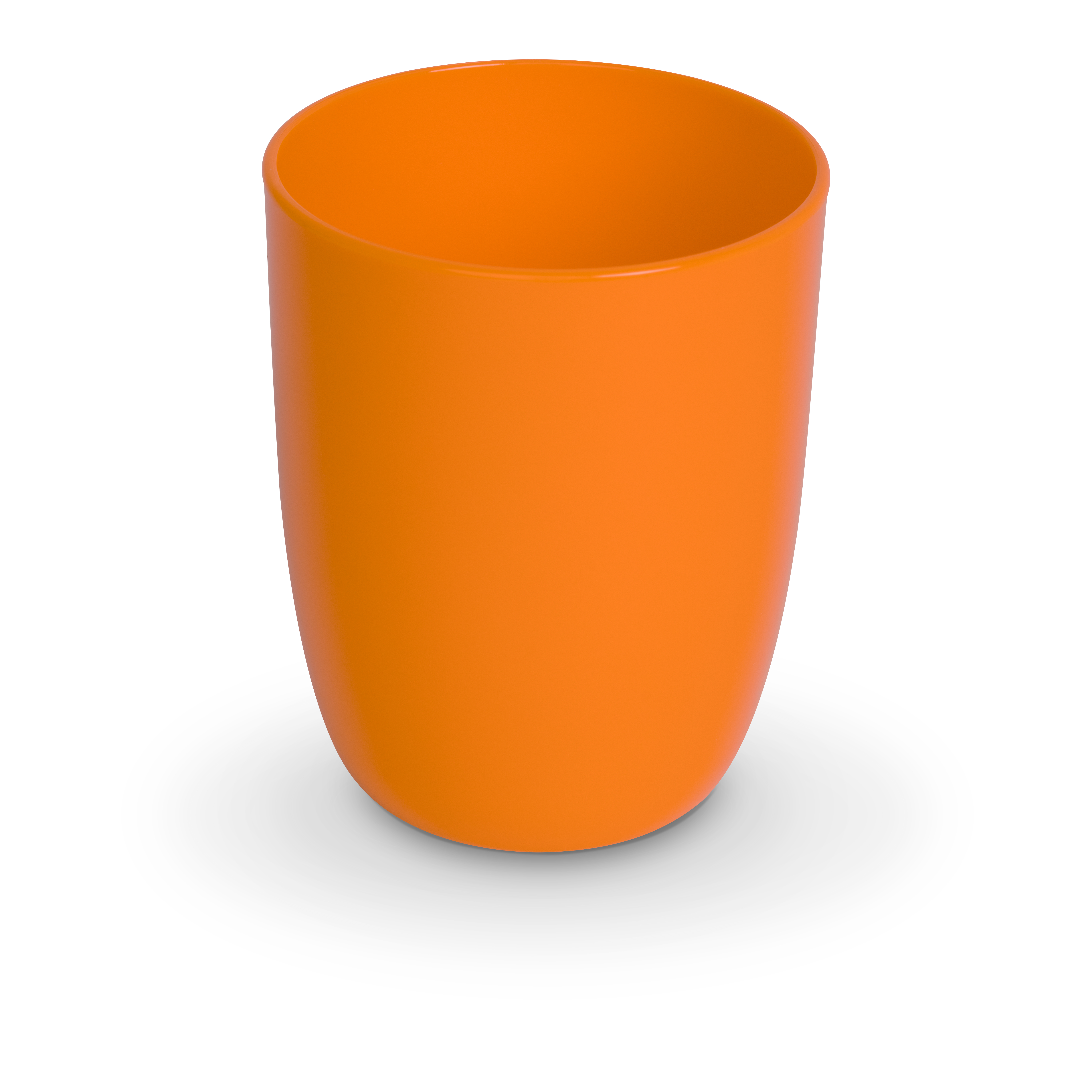Trinkbecher PC, uni, orange, D x H: 7,8 x 9,5 cm/ 0,30 ltr.