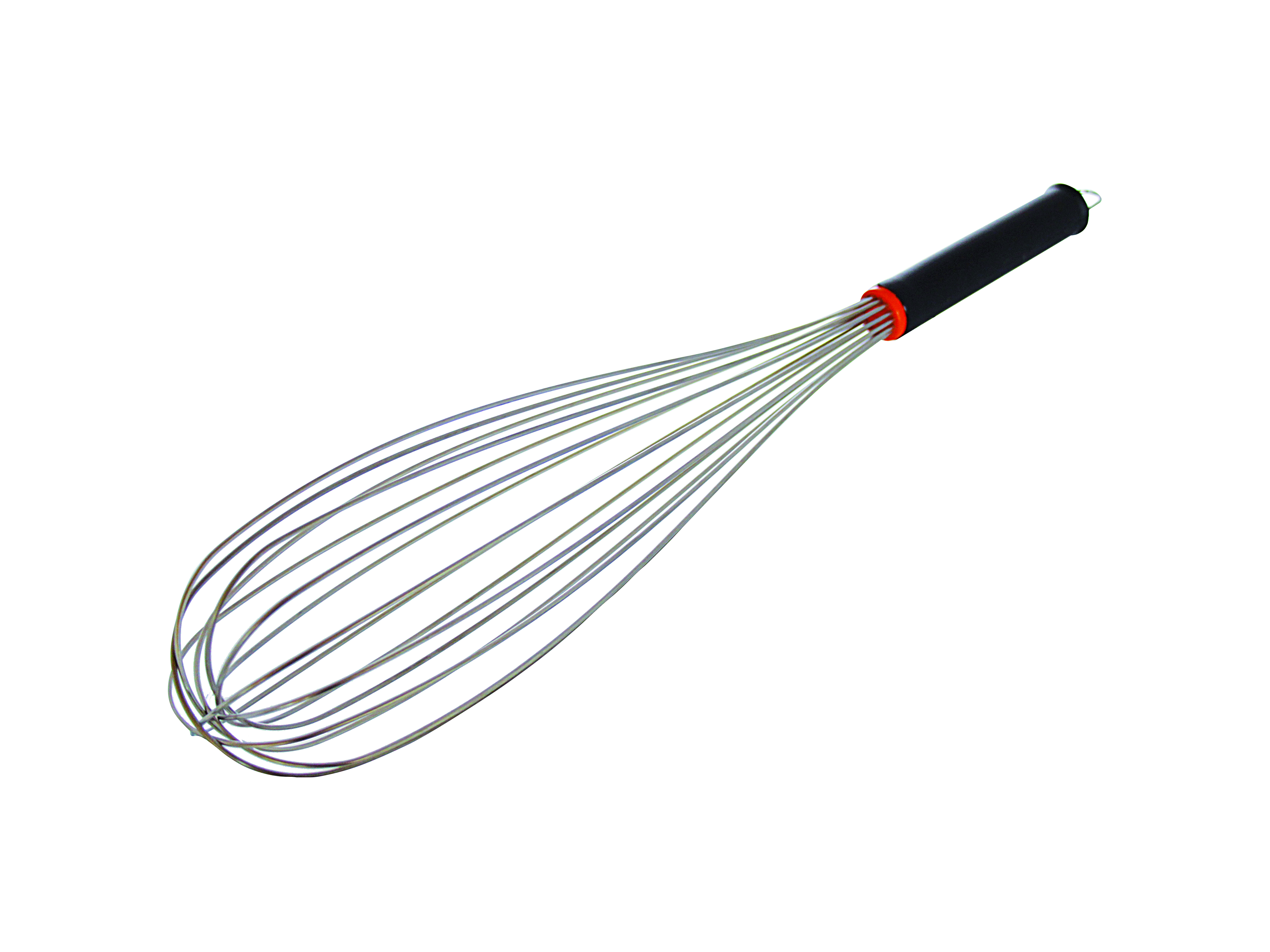 Rührbesen 16 Drähte Edelstahl, 450 mm, Griff Nylon PP schwarz