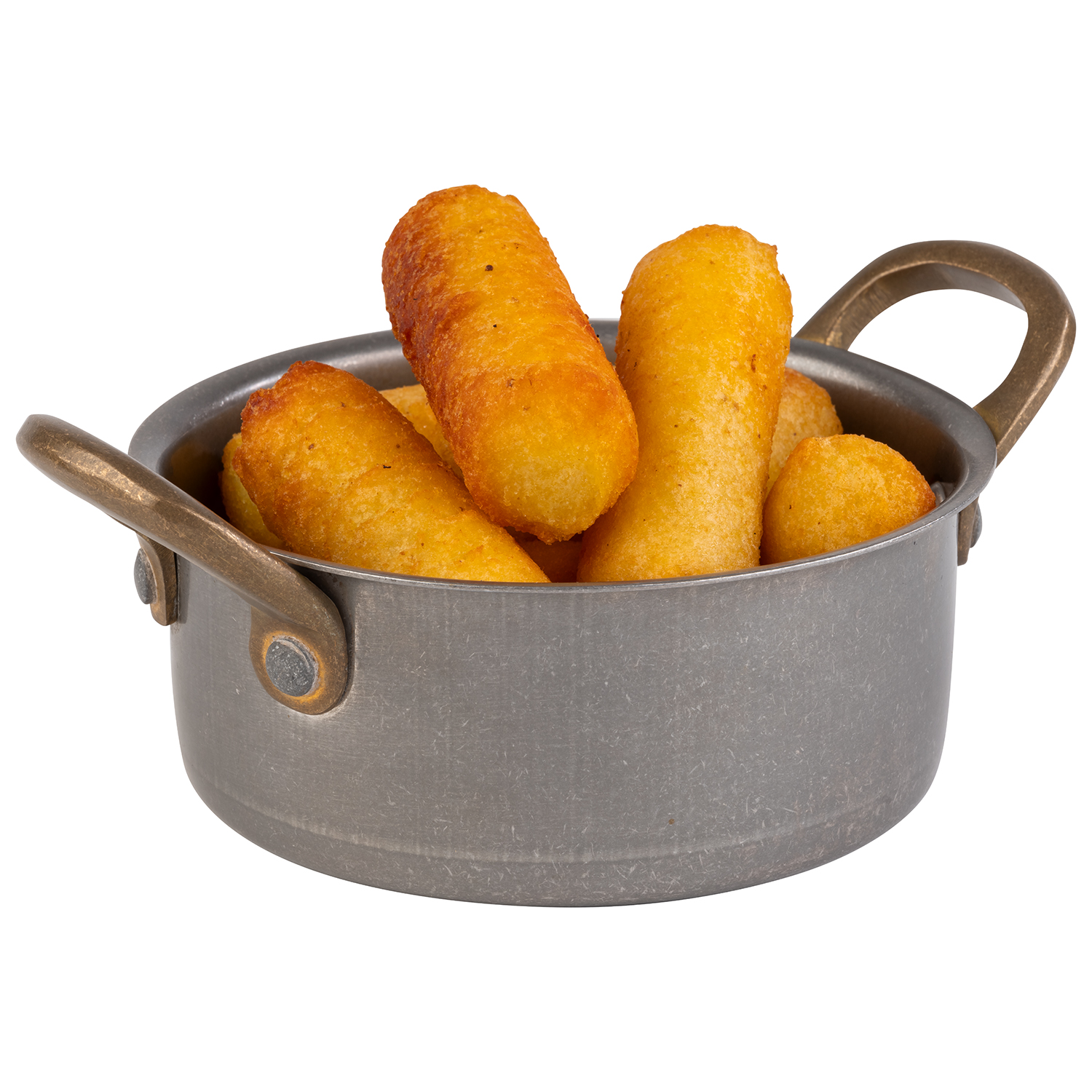 Serviertopf, Edelstahl, D: 11,5 cm, H: 5 cm, I: 0,35 ltr., Farbe: Antik-Edelstahl-Look