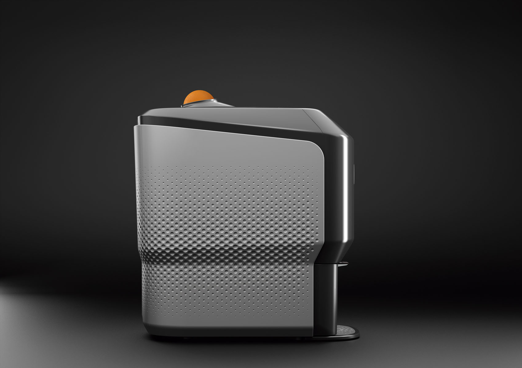 ZUMEX - SOUL SERIES 2, Saftpresse, KIT M: 6,4 - 8,1 cm, 30 x 48 x 53,7 cm, Farbe: Black Smoke Grey