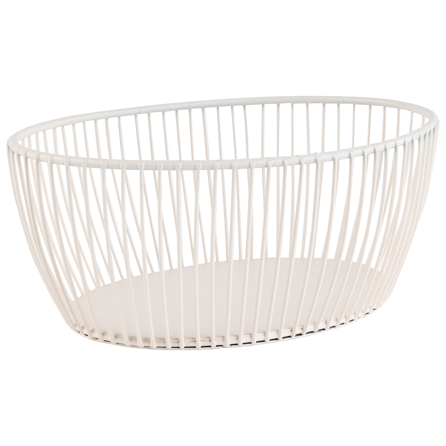 Korb SVART, Metall, 20 x 15 cm, H: 8 cm, Farbe: whisper white