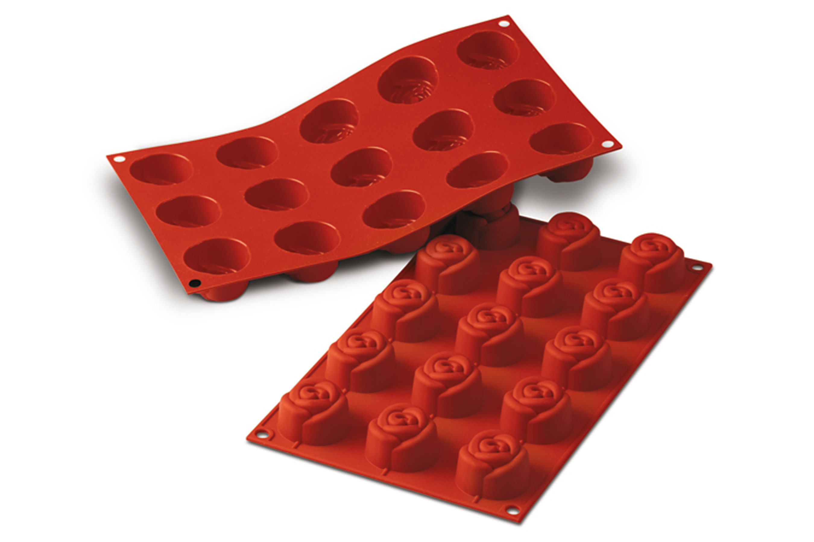 Silikon - Backform Rose, D: 44 mm, H: 27 mm