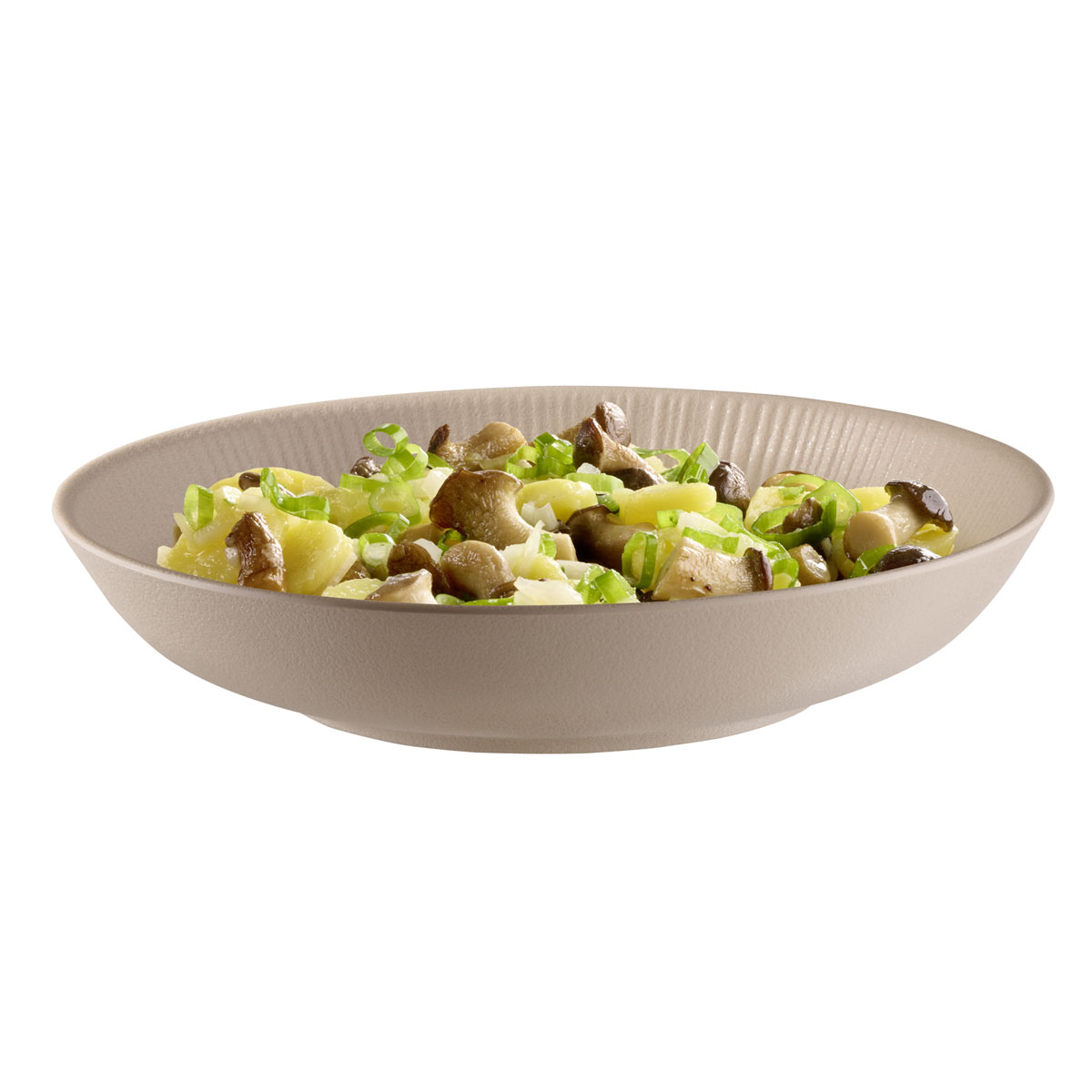 Schale NERO, Melamin, I: 0,8 Liter, D: 22,5 cm, H: 4,5 cm, Fb. sand