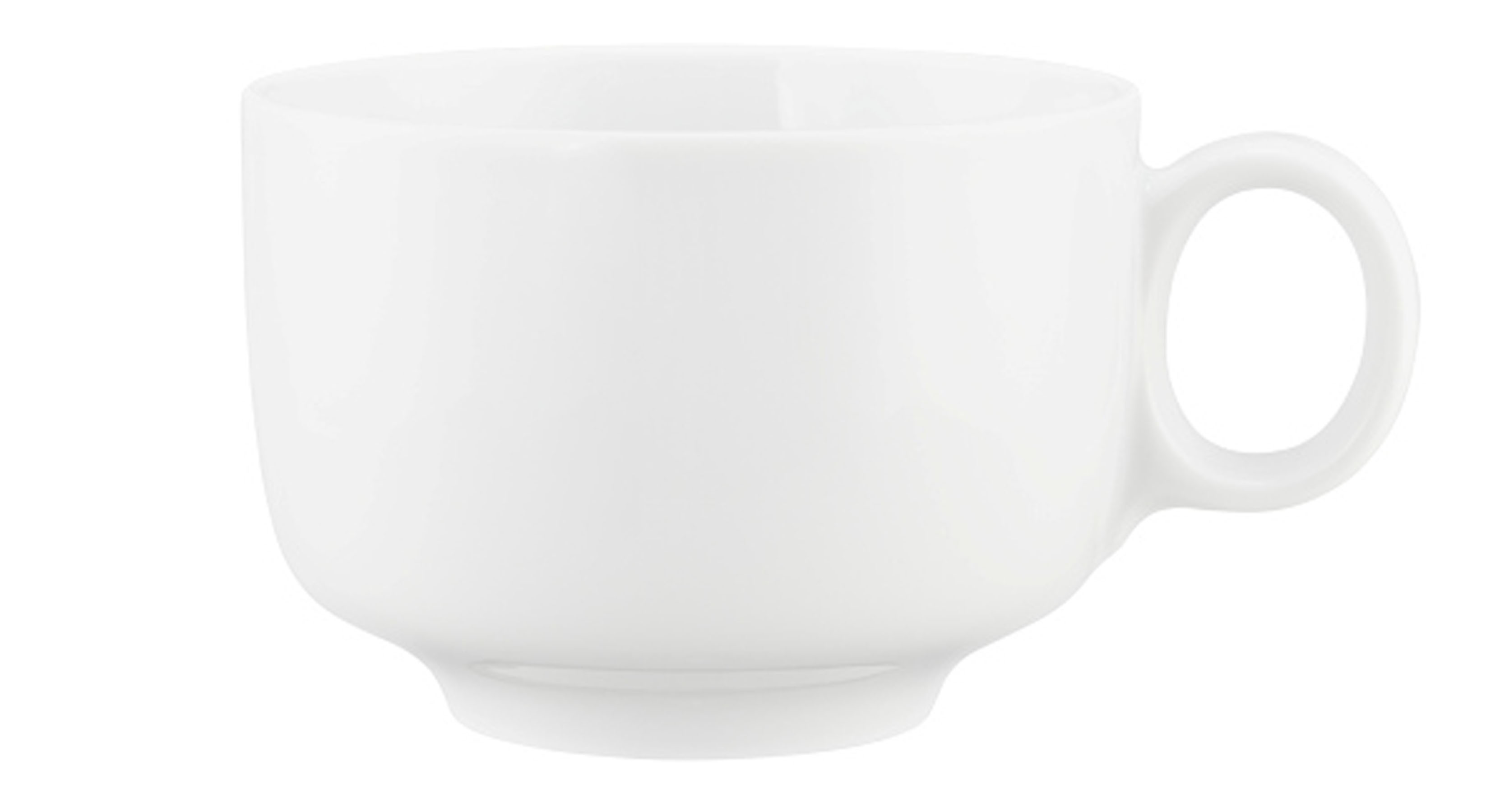 Seltmann Weiden, Sento - Milchkaffee-Obere m. Hkl., weiss, uni, 0,35 ltr.