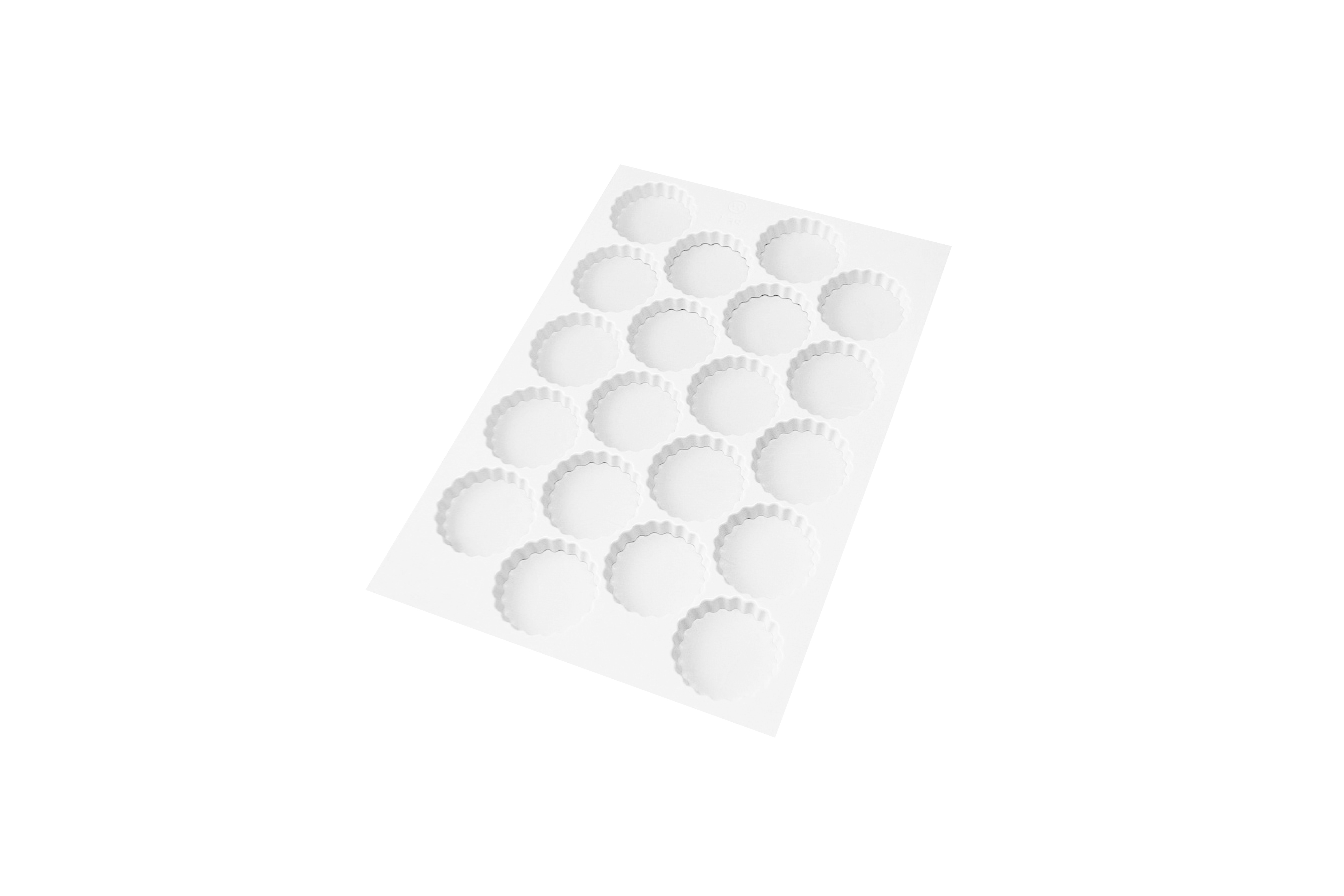 Ausstechmatte aus Kunststoffrund, gezackt, No. 1, D: 90 mm