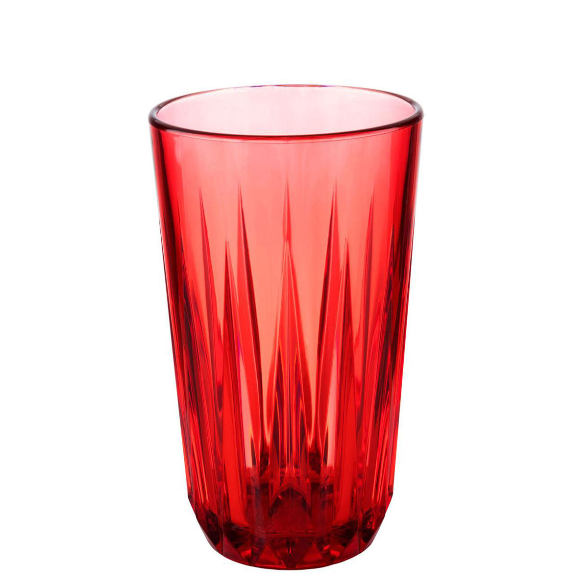 Trinkbecher Crystal, Tritan, D: 9 cm, H: 15,5 cm, I: 0,50 ltr., Farbe: red star
