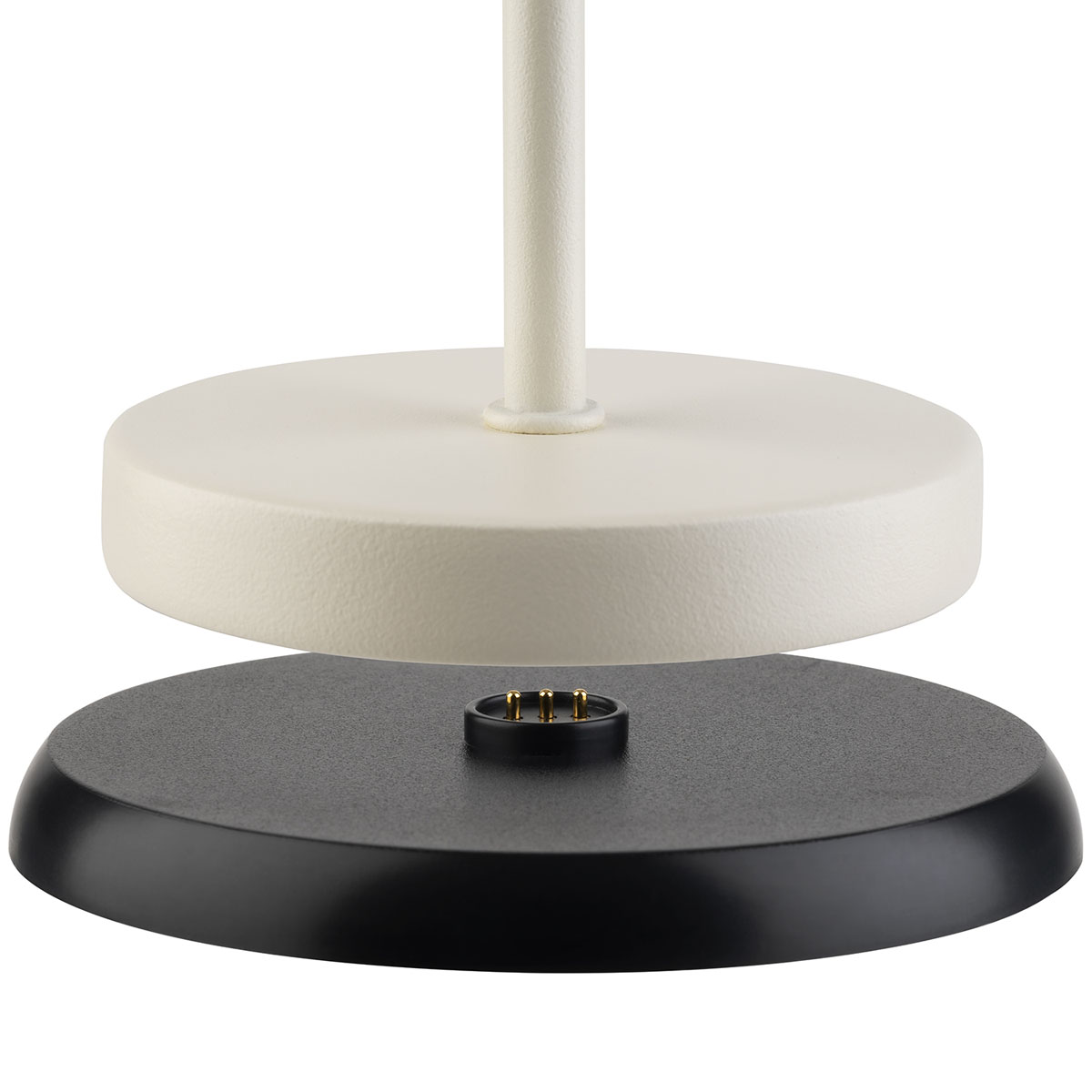 Tischleuchte MERLE MINI, Metall, Farbe: whisper white, 1x LED 1,0 W / 100 lm, dimmbar in 3 Stufen, D: 9 cm, H: 25 cm