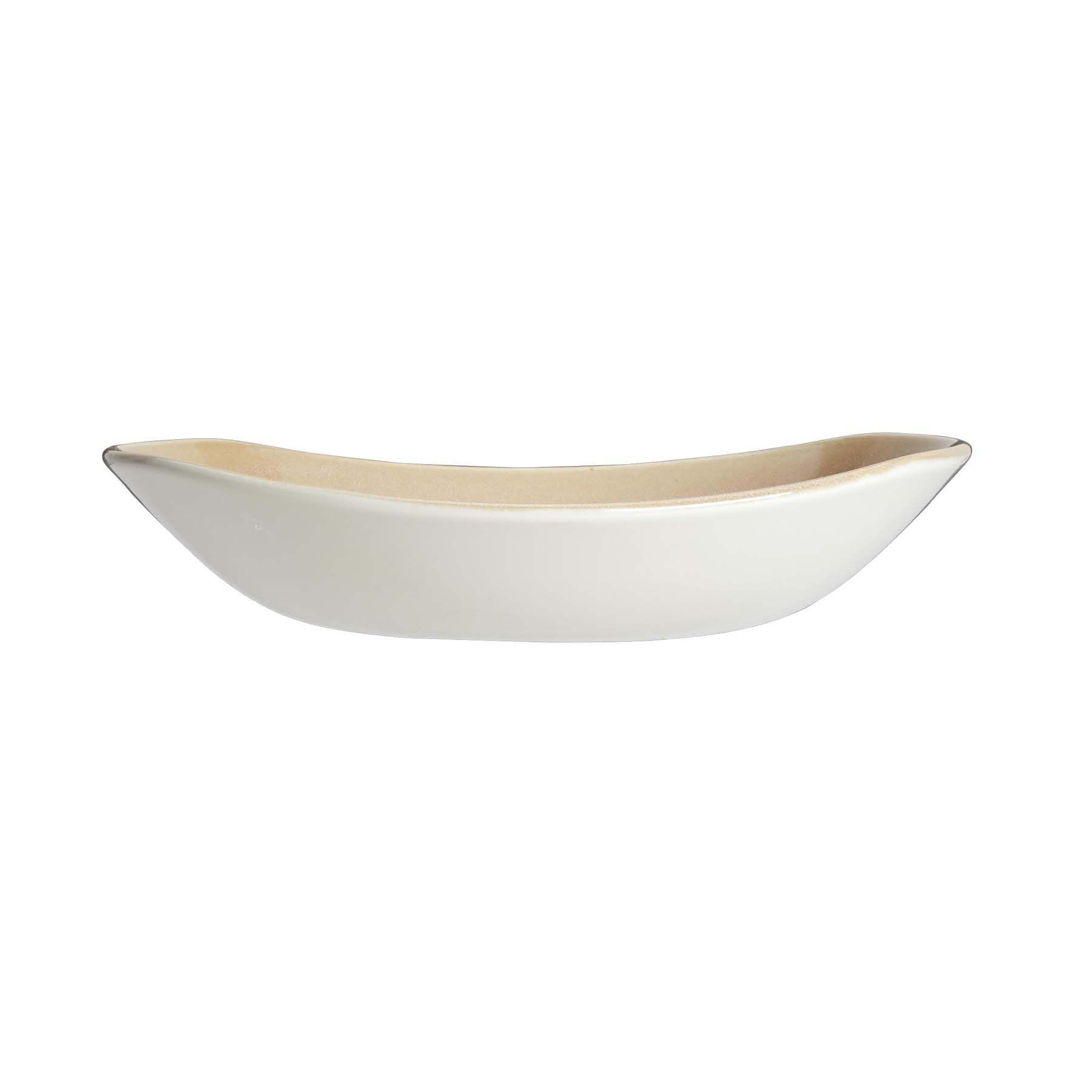 Steelite, Revolution : Sandstone 1776 - Teller halbtief oval Coup, 25,5 cm