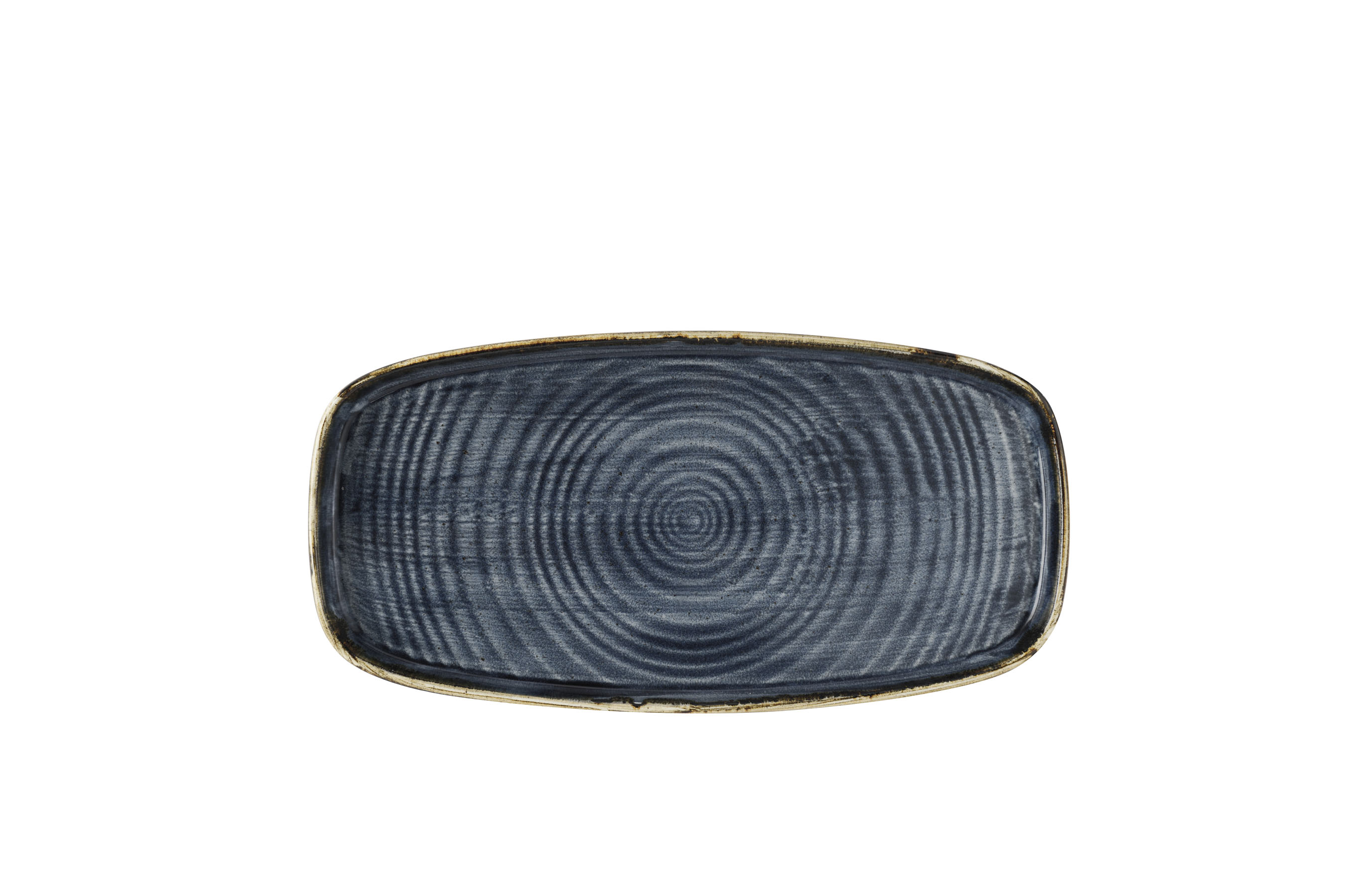 Churchill, Stonecast : Blueberry - Chefs Platte rechteckig m. erhöhten Rand, 30 x 15,4 x 2 cm